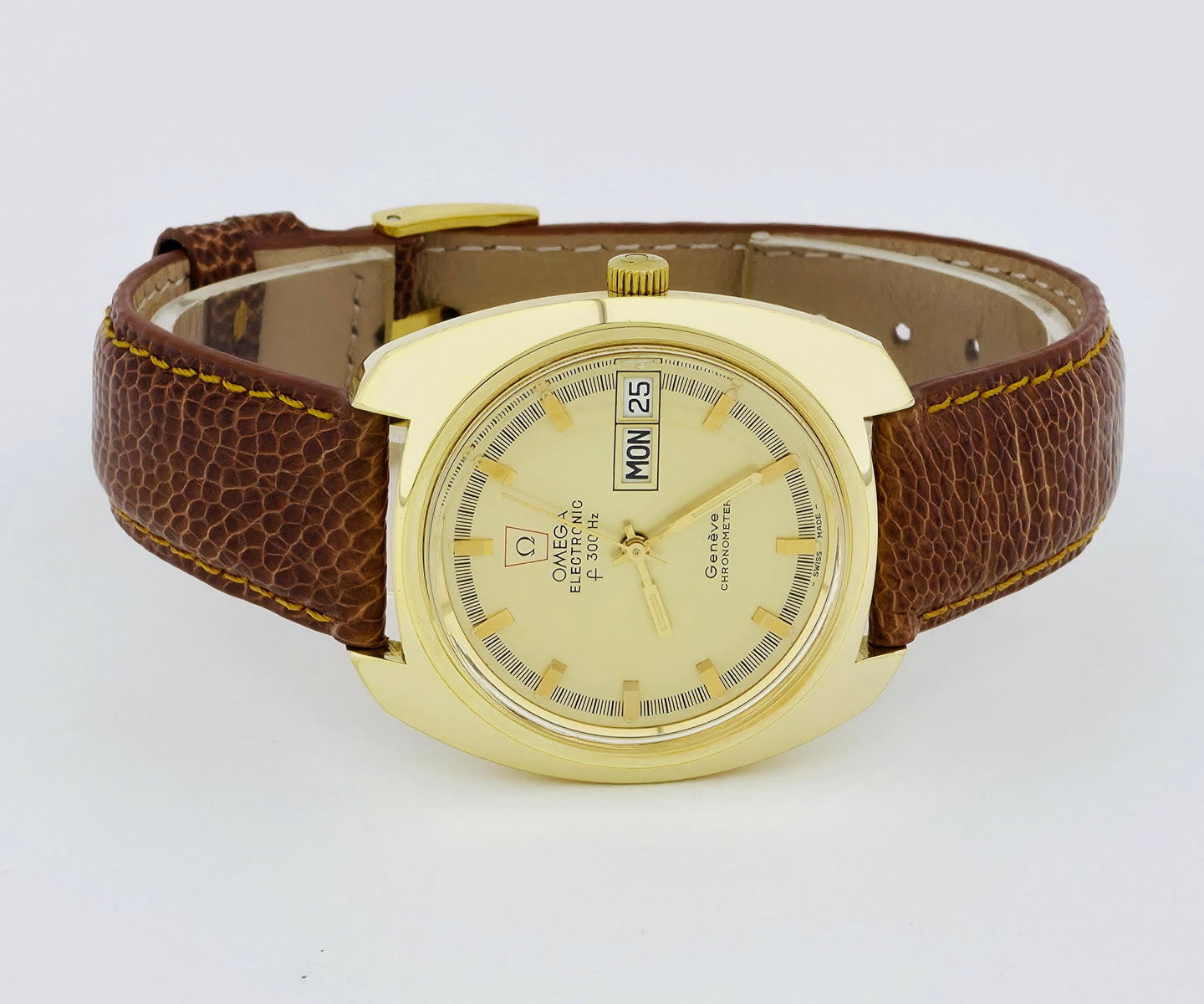 Vintage OMEGA f300Hz Quartz Cal. 1260 Steel & Gold plated case 38mm Ref: 198.031