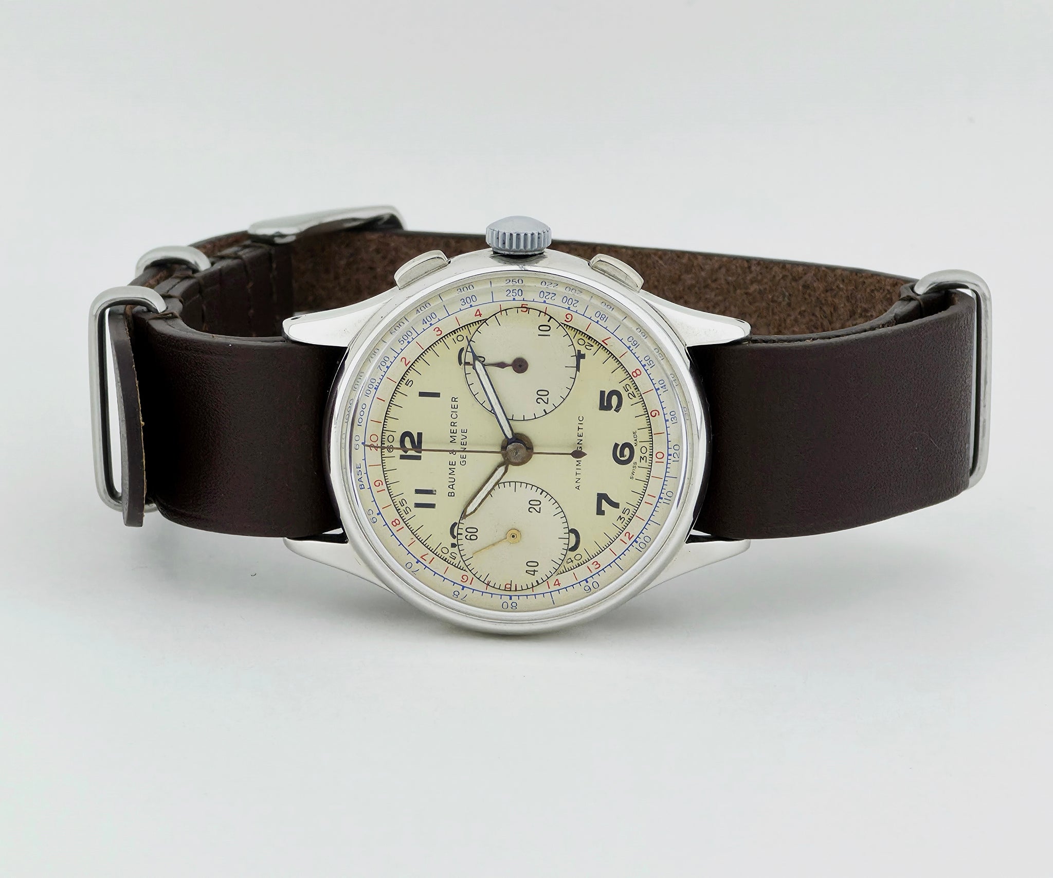 Vintage Baume & Mercier 1955 — The Doctor’s Chronograph mechanical Landeron Cal. 48