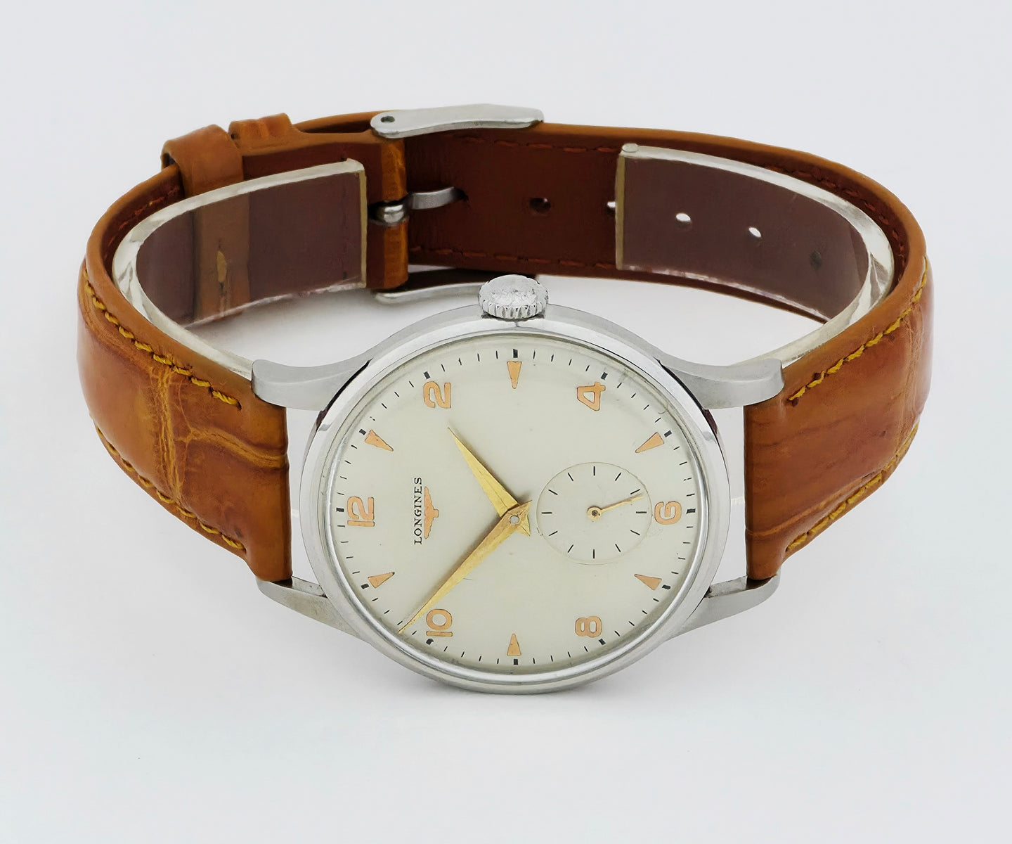 1950s Vintage LONGINES Mechanical Cal. 12.68Z Steel case 37.5mm Ref: 4914