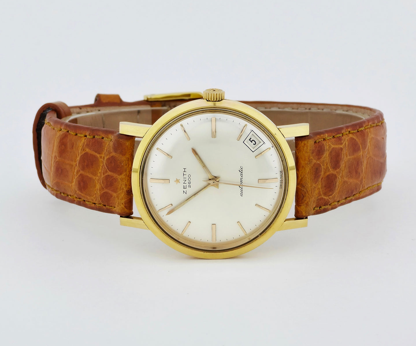 Vintage ZENITH 2600 automatic Cal. 2532PC Steel & Gold plated case 34.5mm