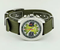 1970s AIRAIN chronograph mechanical Valjoux 7734 Stainless steel case 39.5mm