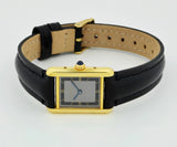 Cartier Must de Tank Vermeil 925 Silver & Gold plated Women's watch Ref: 5057001
