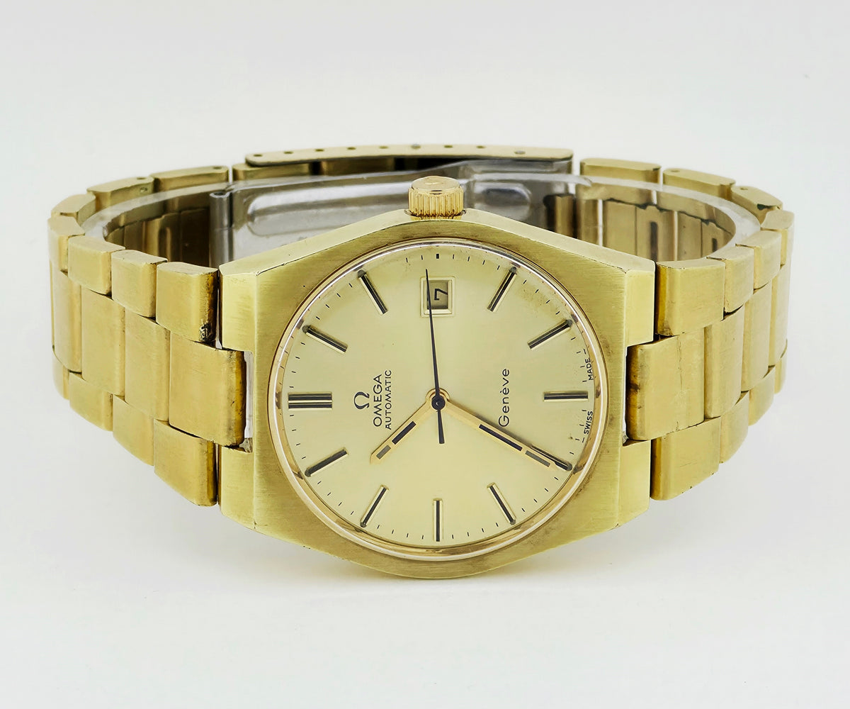 vintage Omega Genève Automatic Cal. 1481  Steel & Gold plated 35mm Men's watch Ω 166.099