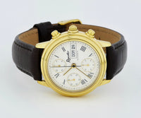 Reporter Chronograph automatic Valjoux Cal. 7750 Gold plated case 37mm