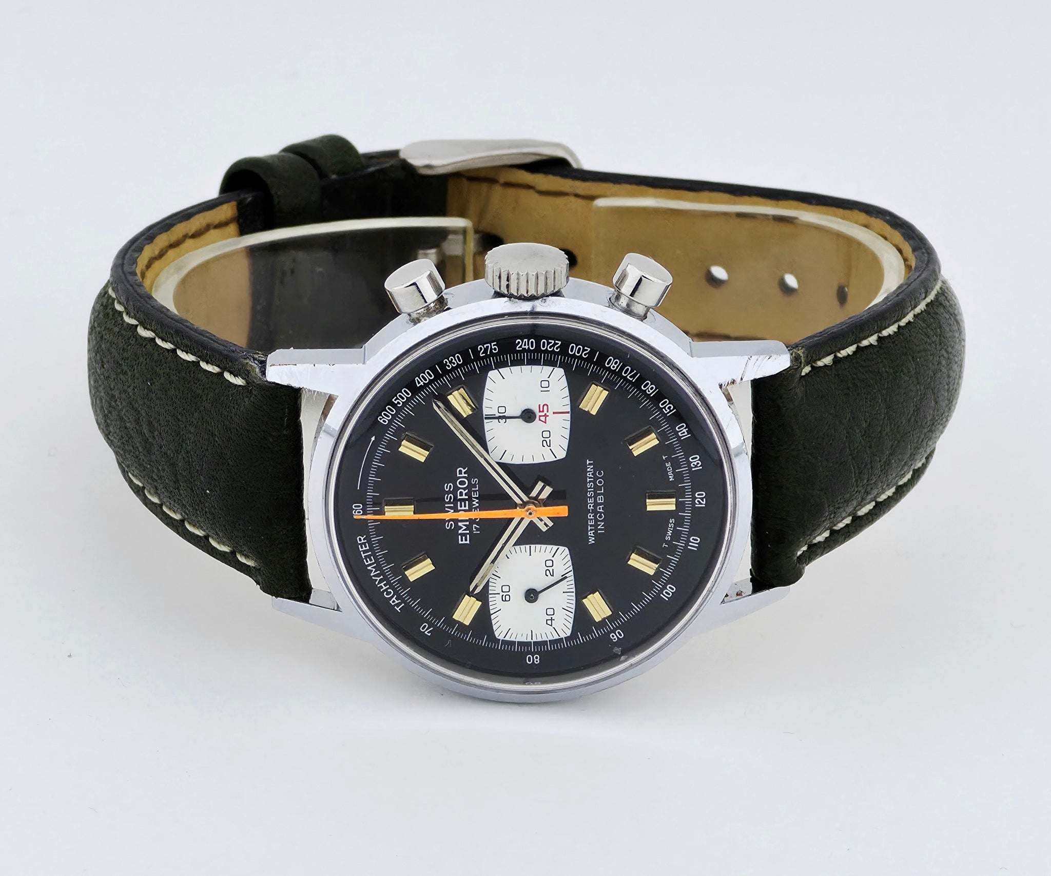 Vintage Swiss EMPEROR Chronograph Mechanical Cal. 7733 Men’s watch 36mm