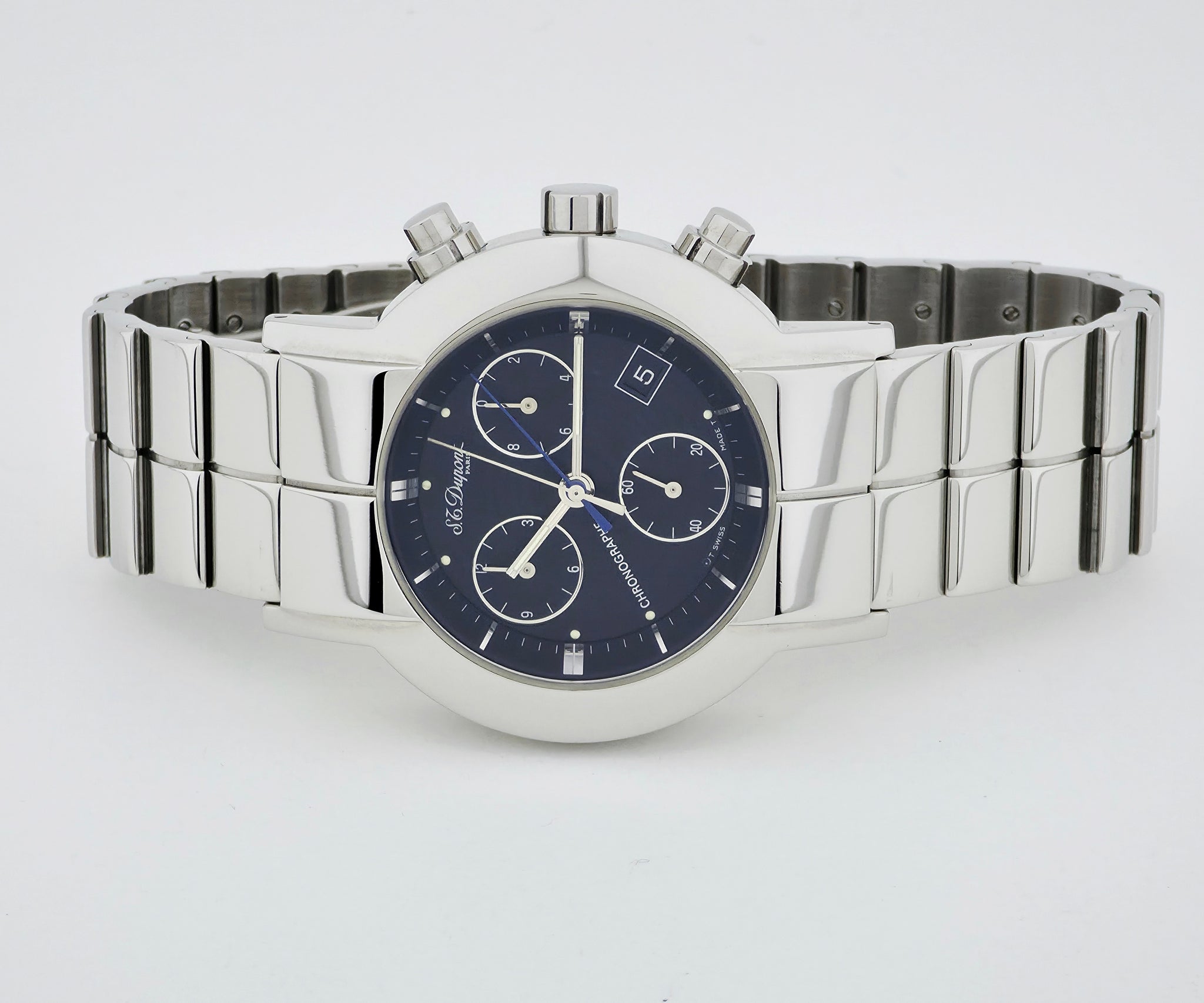 S.T. Dupont Paris Chronograph Quartz 40mm Stainless steel Men's Watch