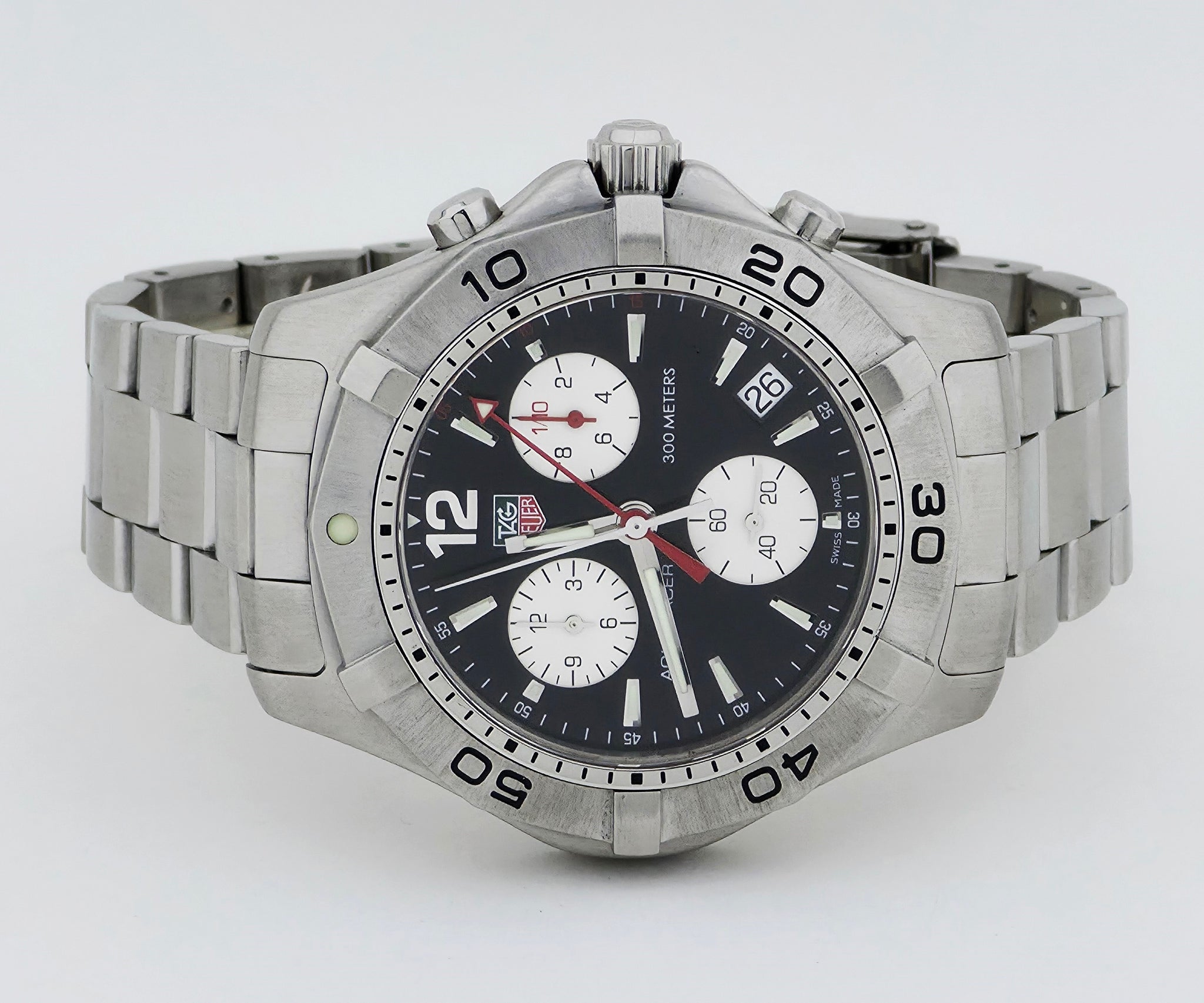TAG Heuer Aquaracer Chronograph Quartz CAF1110 Steel Men's watch 41mm