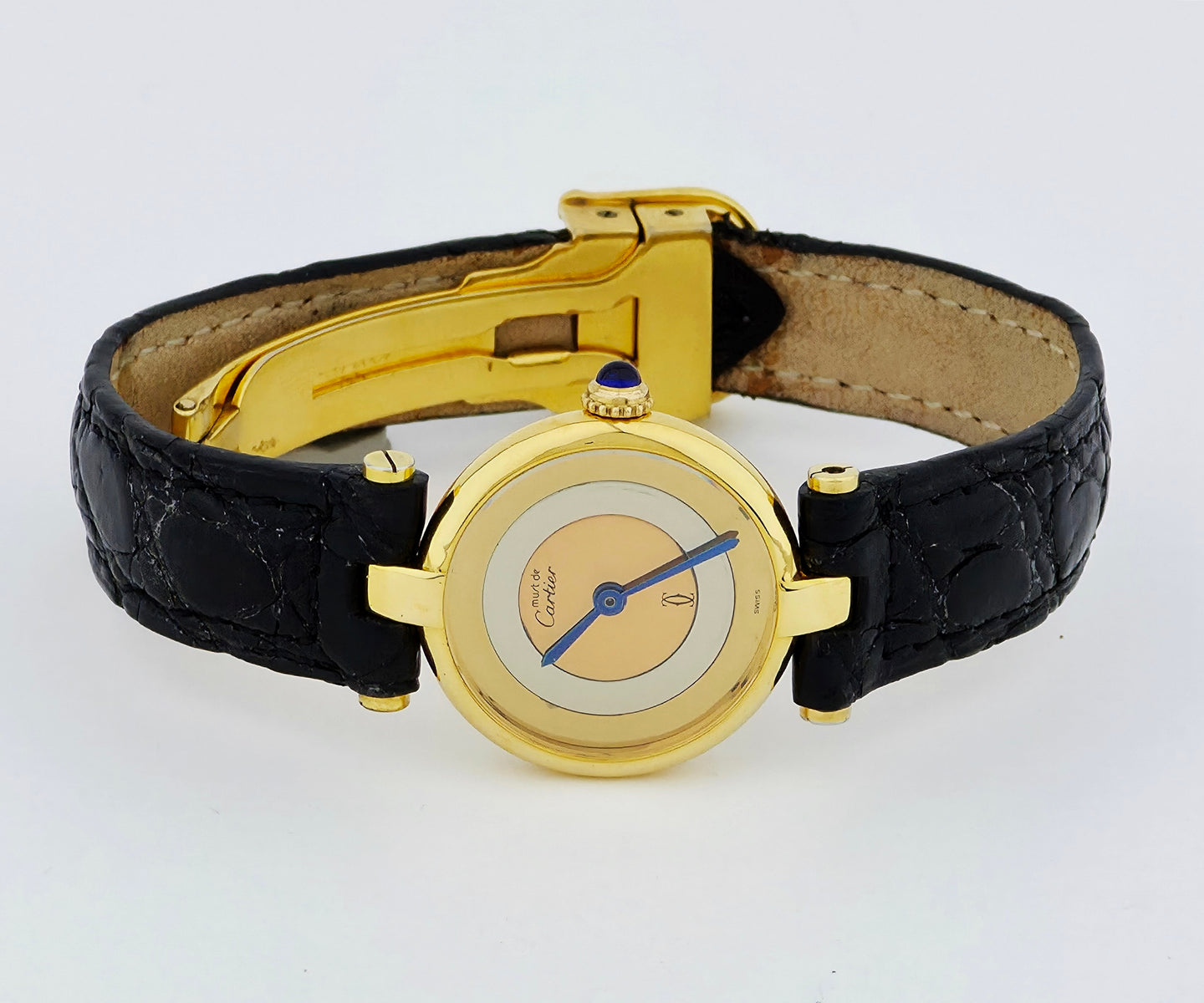 Ladies Cartier Must de Vermeil Quartz 925 silver & Gold plated  Ref: 590004