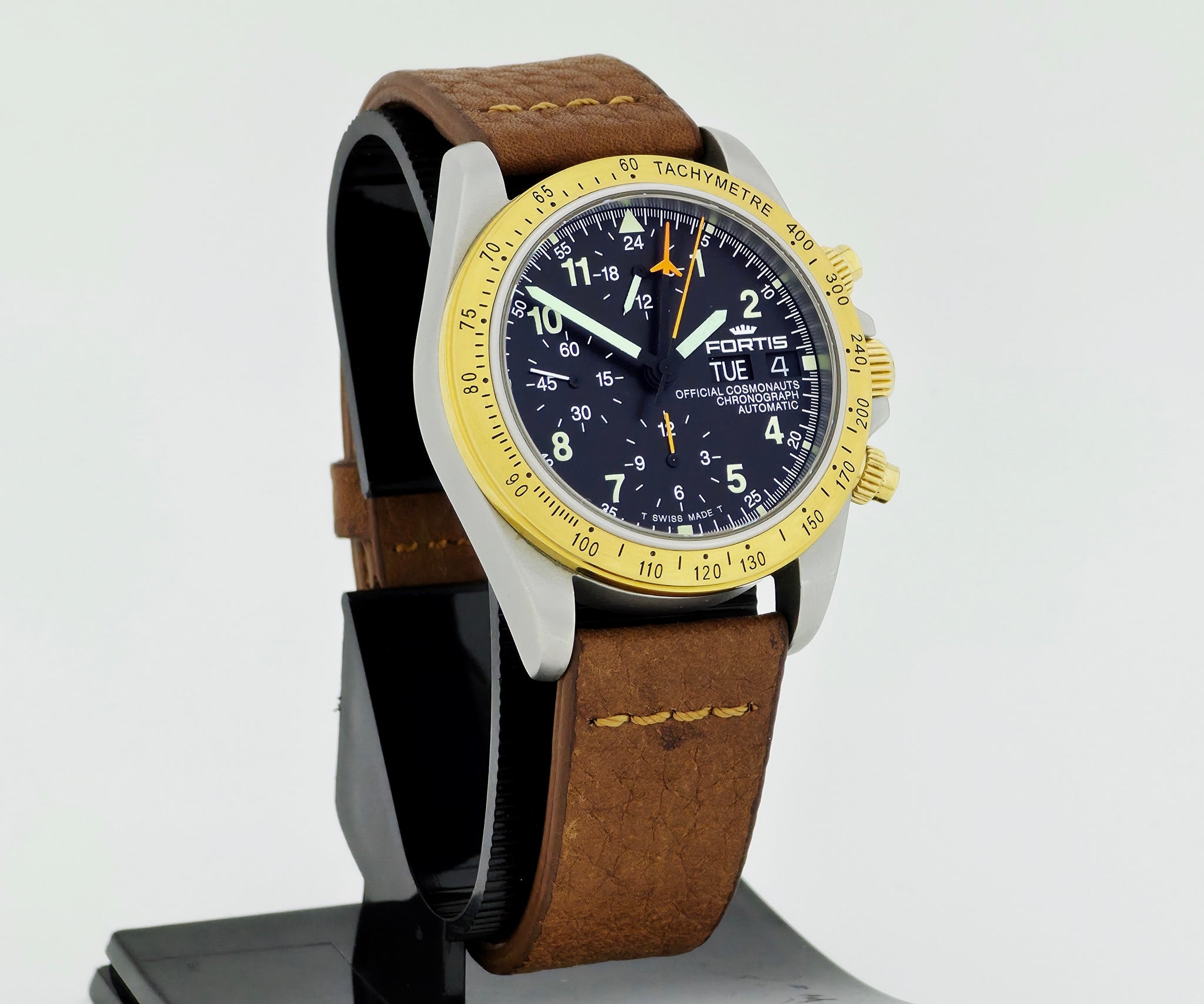 FORTIS Official Cosmonauts Chronograph Lemania 5100 Two tone 38mm case 602.60.142