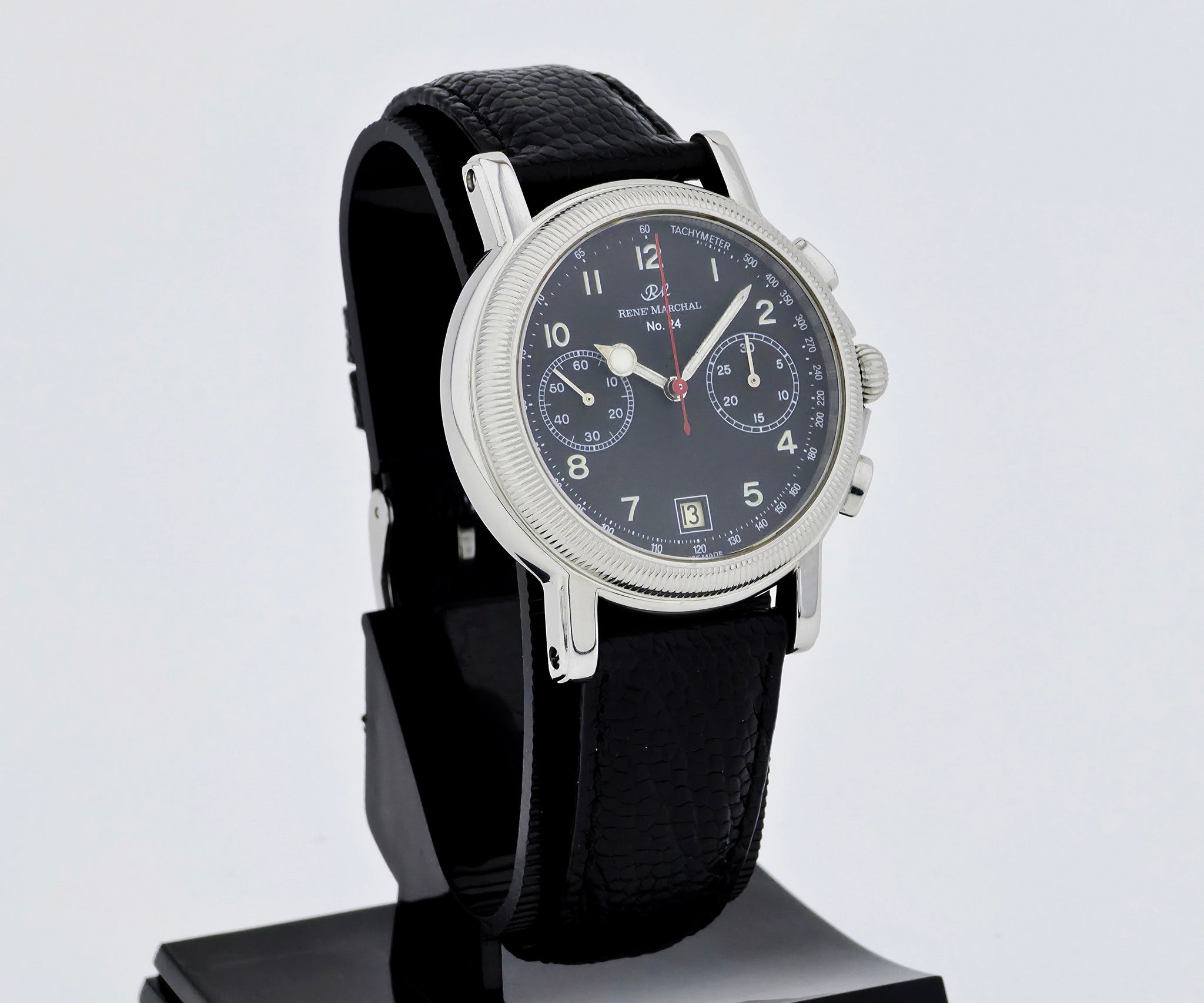 Vintage RENE MARCHAL No.24 Chronograph mechanical Cal.7734 Steel case 38mm