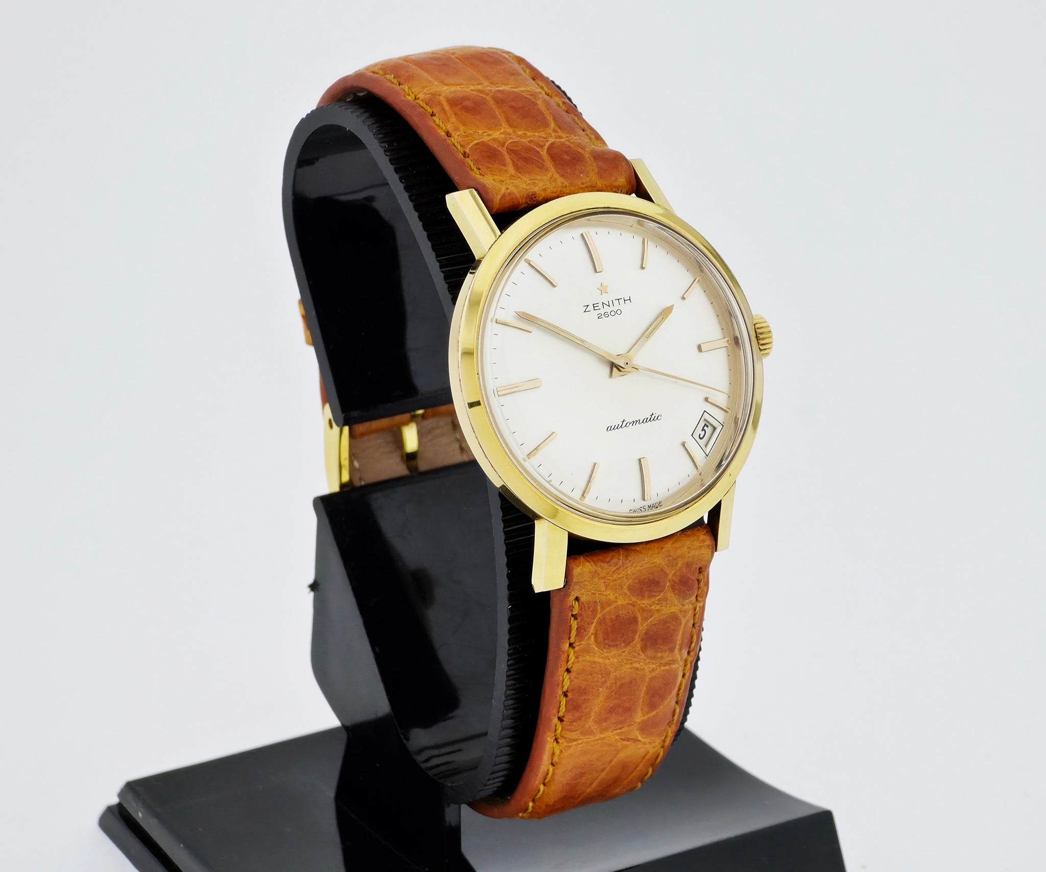 Vintage ZENITH 2600 automatic Cal. 2532PC Steel & Gold plated case 34.5mm
