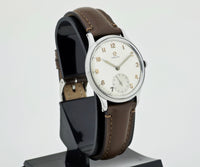 Rare 1940s OMEGA Mechanical Cal. 28 Steel case 35mm for Men’s Ref: 2403/1