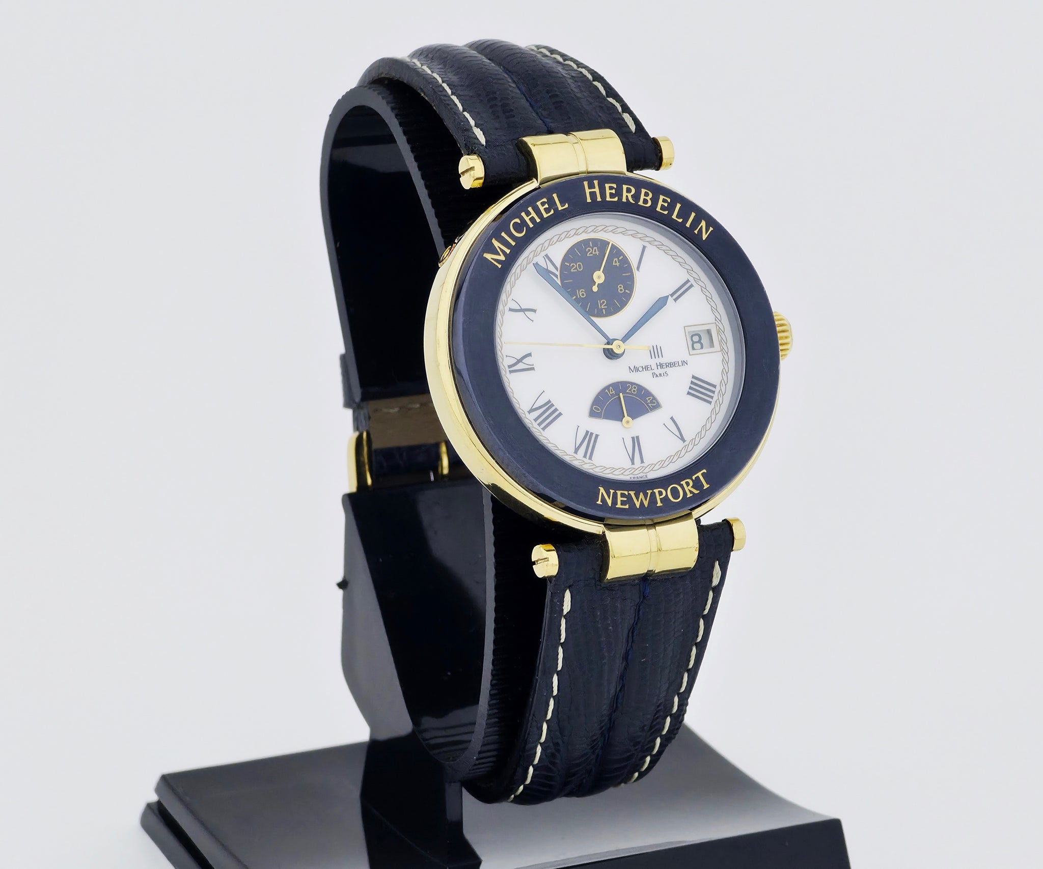 Michel Herbelin Newport, Power GMT Power reserve Automatic, 38mm case Ref: 1457 Limited edition ***/499