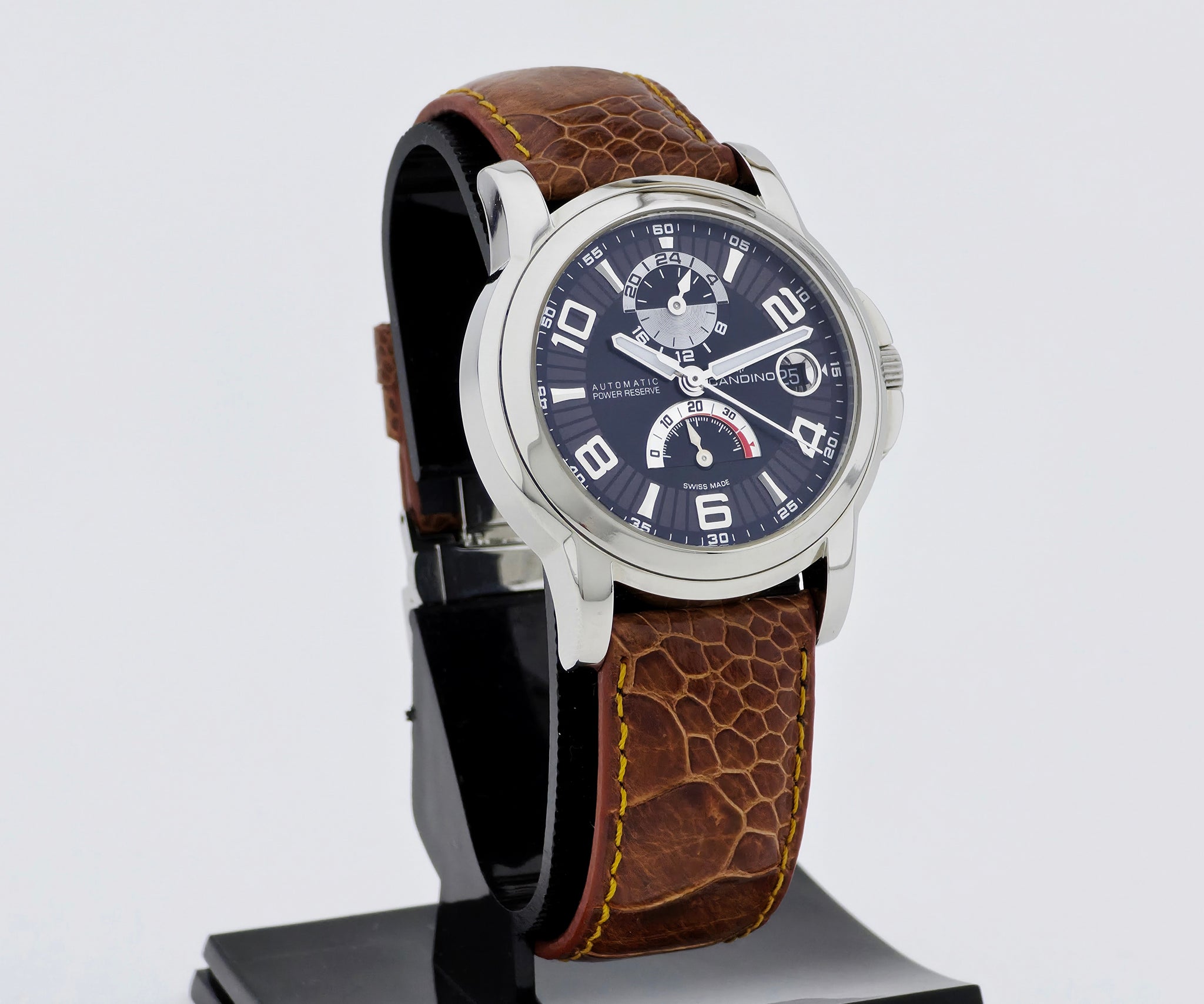 CANDINO Automatic GMT Power Reserve, 38mm Steel case Ref: C4313