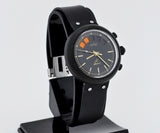 Eberhard Azzurra chronograph automatic Cal. 7757 Steel & Black PVD case 38mm Ref: 31700