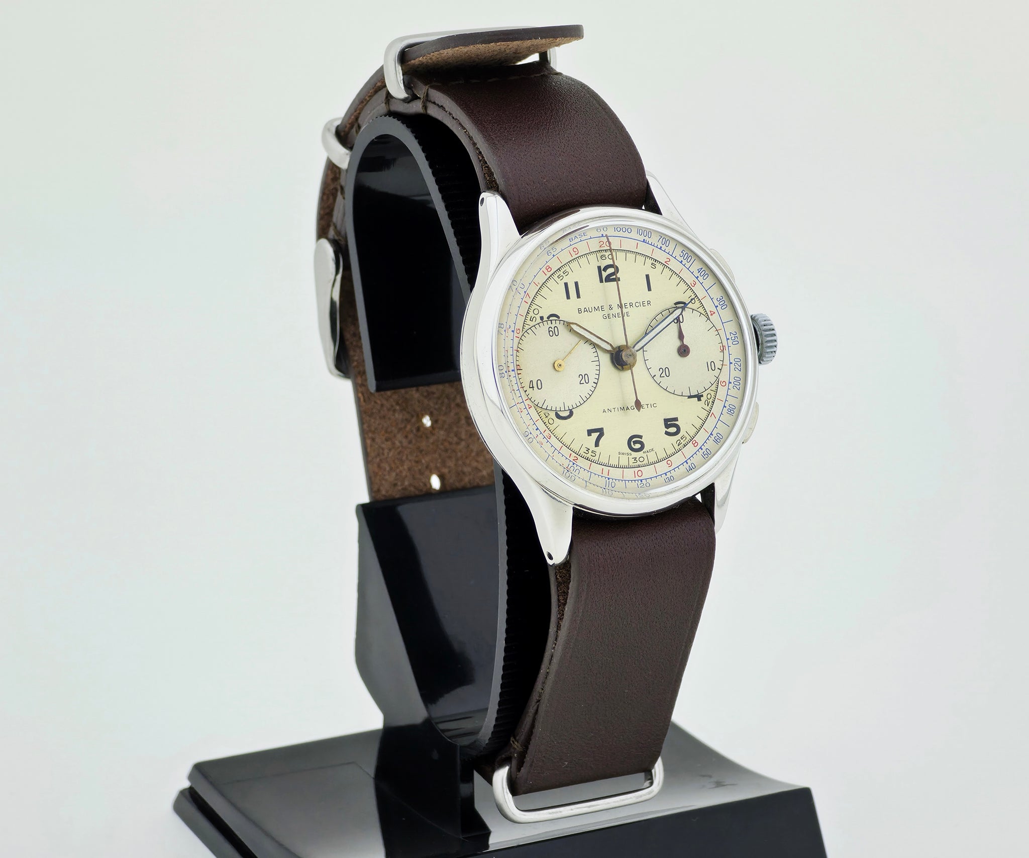 Vintage Baume & Mercier 1955 — The Doctor’s Chronograph mechanical Landeron Cal. 48