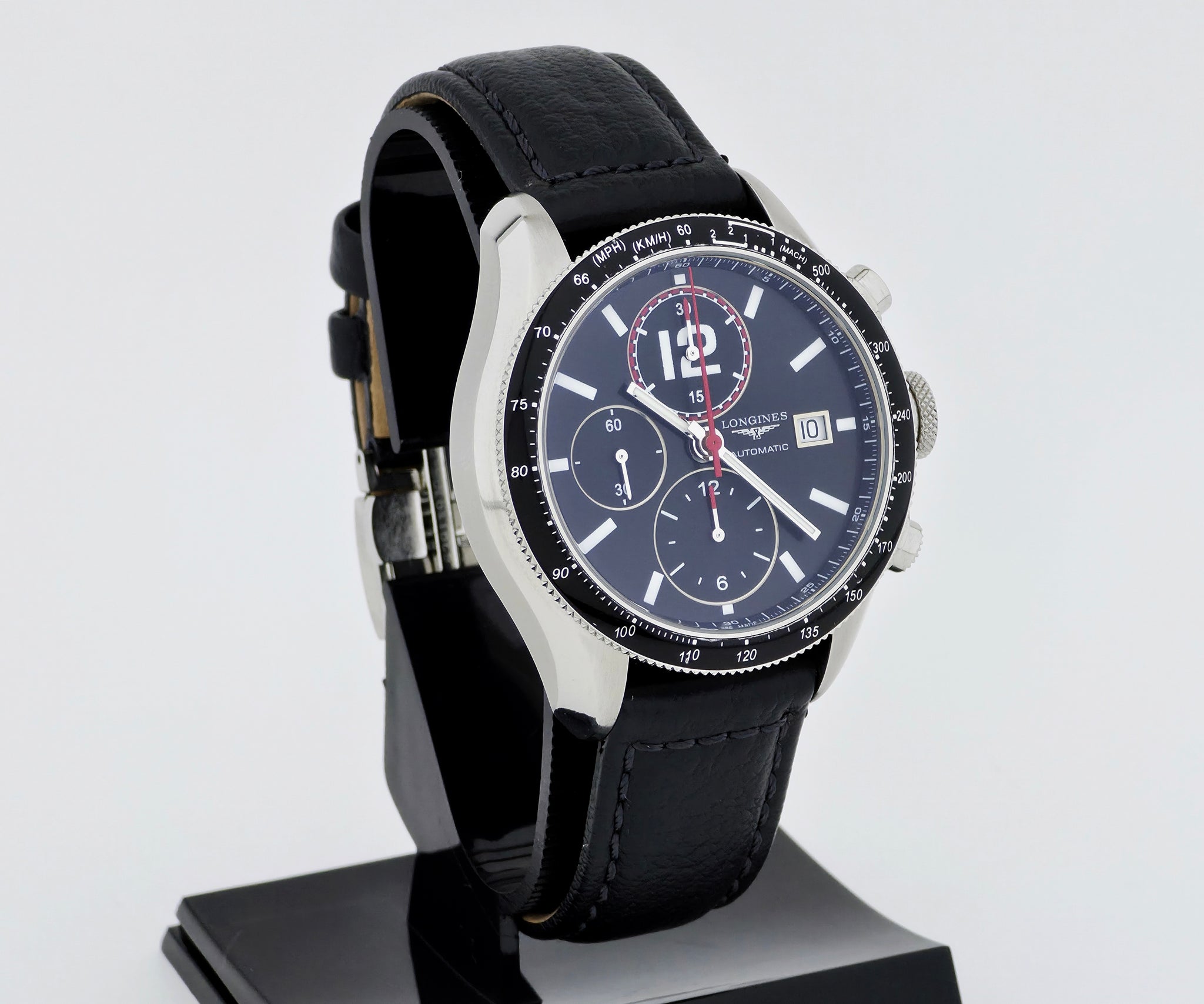 Longines Grande Vitesse Tachymeter chronograph automatic L3.636 Steel case 42mm