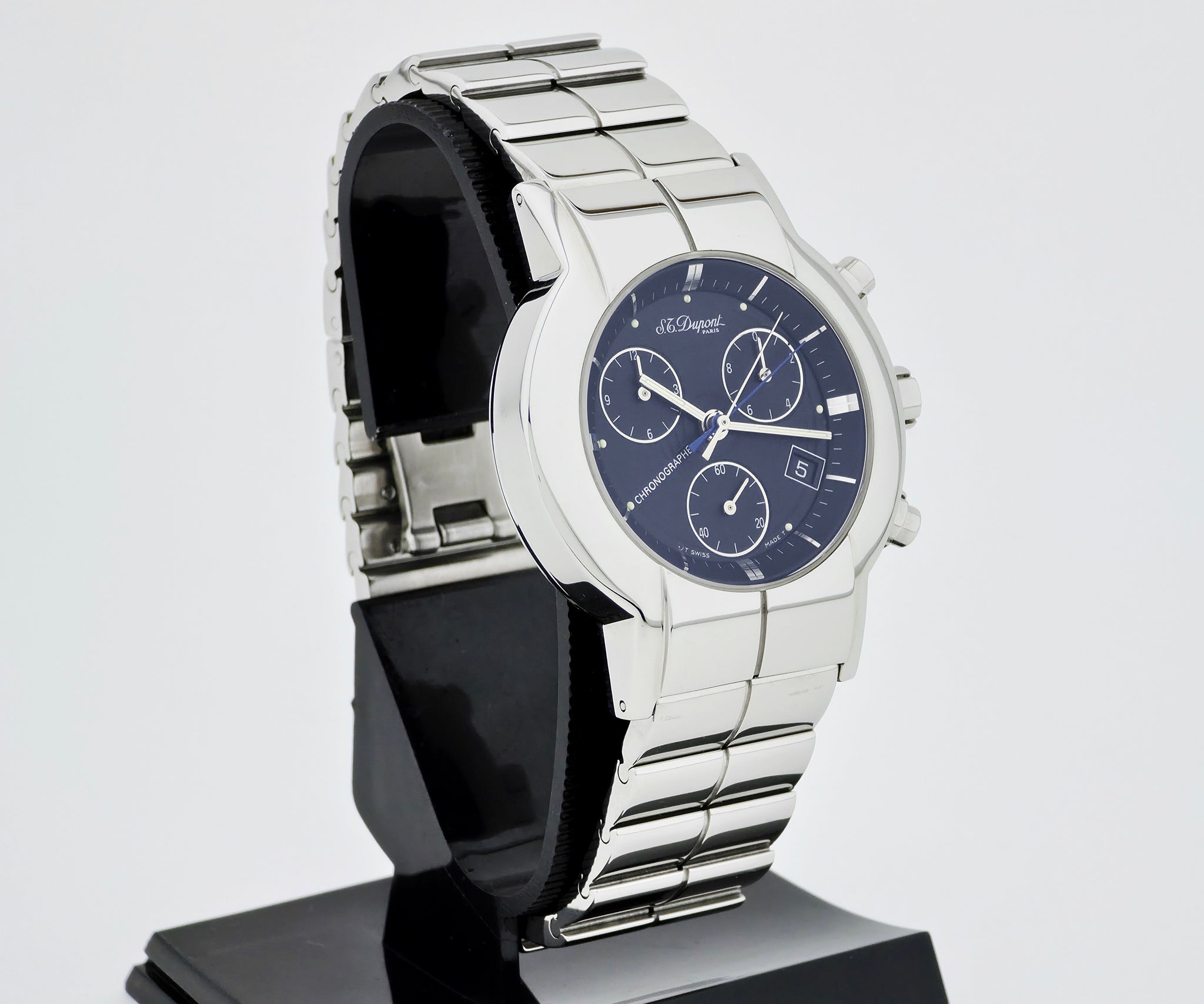S.T. Dupont Paris Chronograph Quartz 40mm Stainless steel Men's Watch
