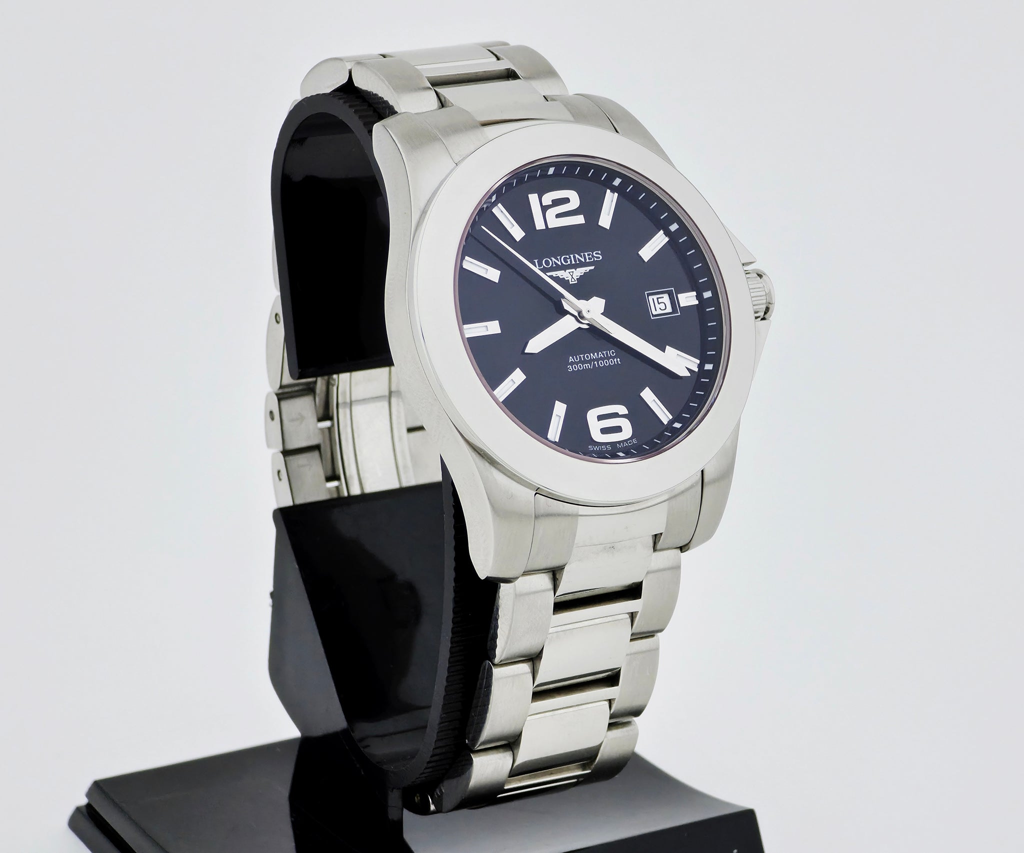 LONGINES Conquest 300m Automatic 41mm Steel Men's Watch Ref: L3.658.4