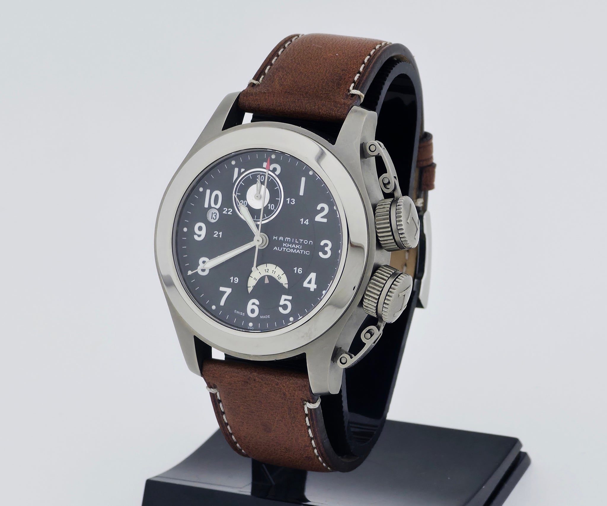 HAMILTON Khaki Navy Frogman, chronograph automatic 42mm Titanium Men's Watch Ref: H777160