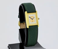 Vintage Cartier Must De Tank Mechanical 925 silver & Gold plated Unisex watch