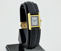 Cartier Must de Tank Vermeil 925 Silver & Gold plated Women's watch Ref: 5057001