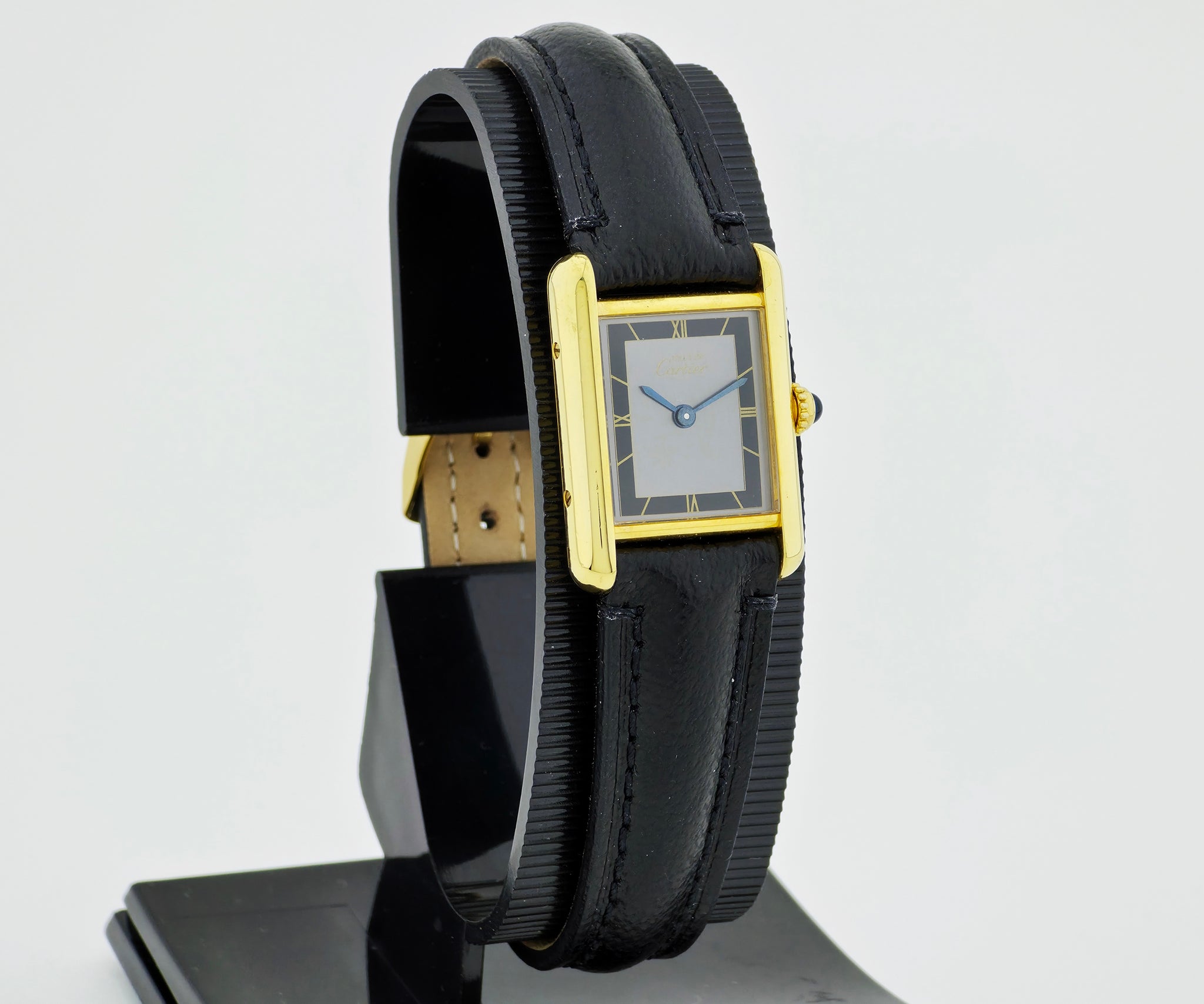 Cartier Must de Tank Vermeil 925 Silver & Gold plated Women's watch Ref: 5057001