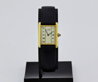 Cartier Tank Vermeil Quartz, 925 Silver & Gold plated Unisex watch Ref: 590005