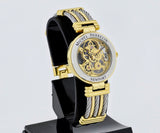 Michel Herbelin Newport Skeleton mechanical, 35mm Steel & Gold plated Ref: 1255