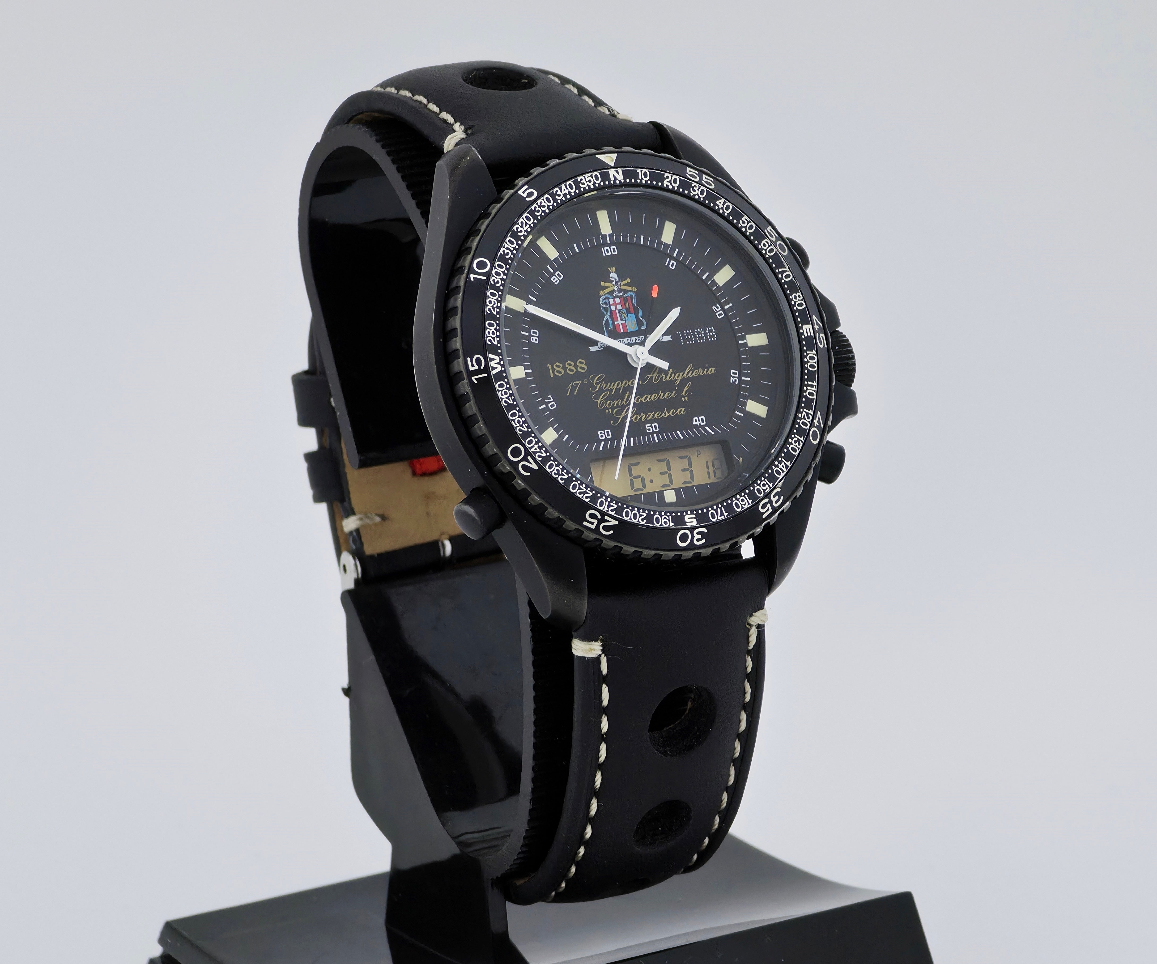 DPW Pluton Army Aviation Watch 1888-1988 Steel Black PVD plated DPW Pluton Army Aviation Watch 1888-1988 Steel Black PVD plated