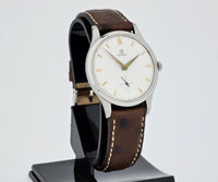 1950s Omega Jumbo Honeycomb dial, Mechanical Cal. 265 Steel case 37mm Ref: 2609