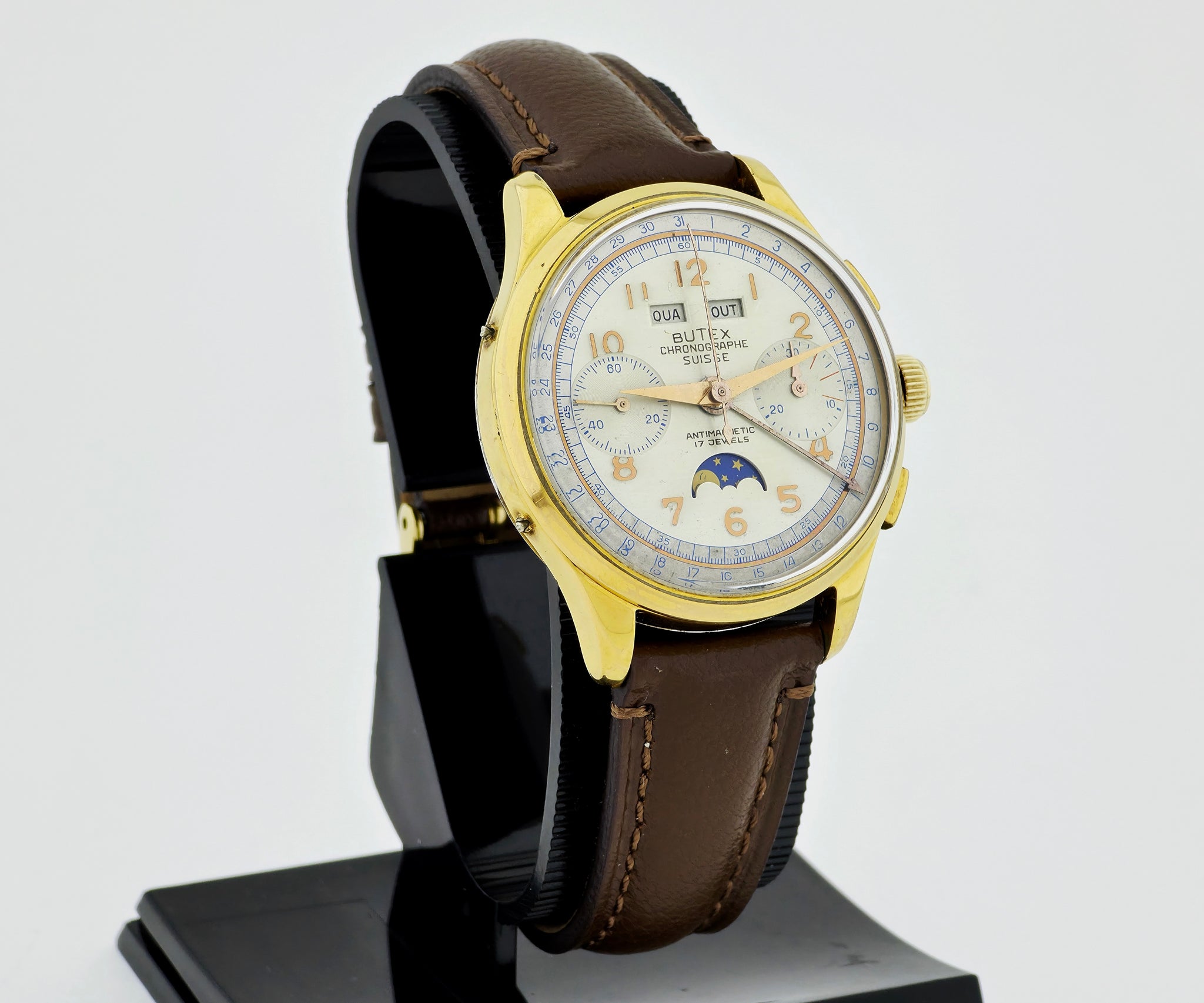 1950s BUTEX chronograph mechanical Venus Cal. 200 Full calendar 37mm Men’s watch