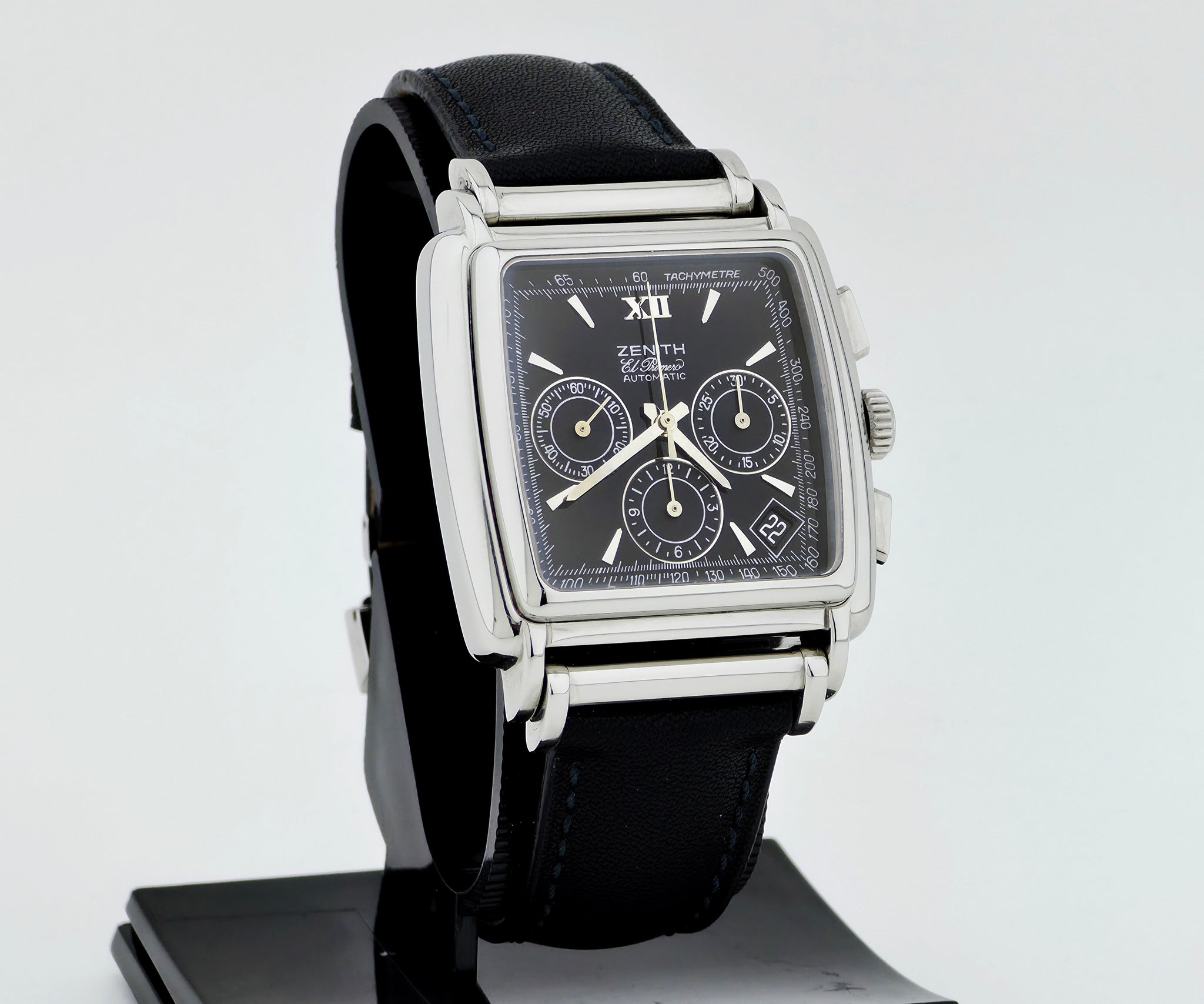 Zenith El Primero Chronograph Automatic Cal. 400 Steel Square Men's watch Ref: 90/01.0420.400