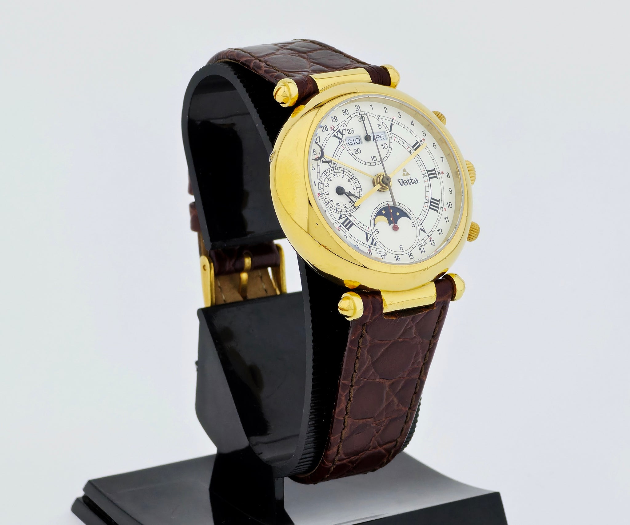 Vetta chronograph Automatic Cal 7751 Full calendar Moonphase Steel & Gold plated