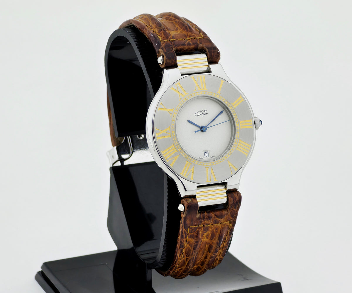 Cartier Must De 21 Quartz, Two-tone Unisex watch Ref: 9011