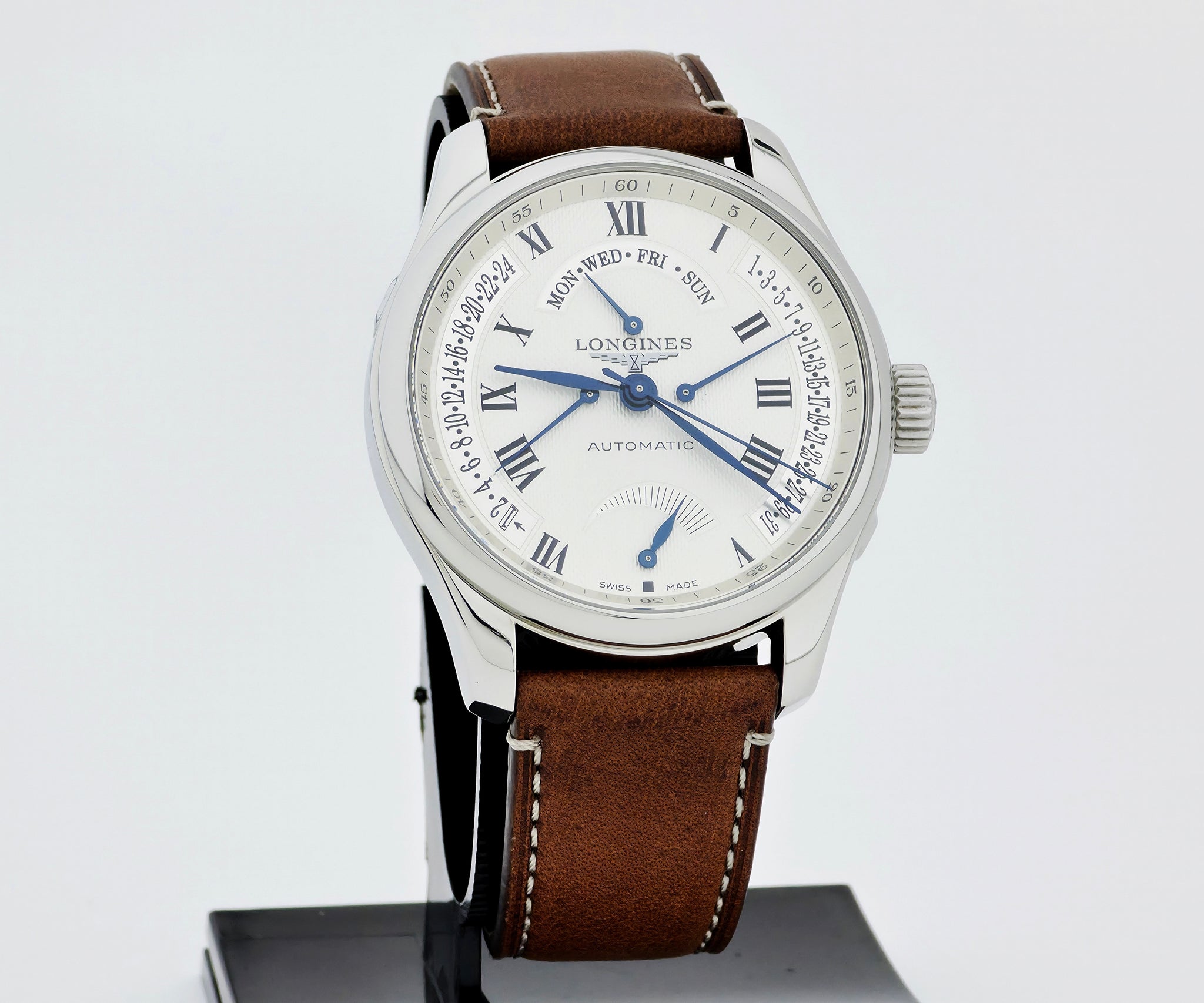 LONGINES Master Collection Retrograde Calendar & Power Reserve 44mm Steel case L2.716.4