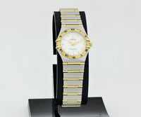 Ladies OMEGA Constellation Quartz 25mm Steel & 18k Gold Ref: 795.1202