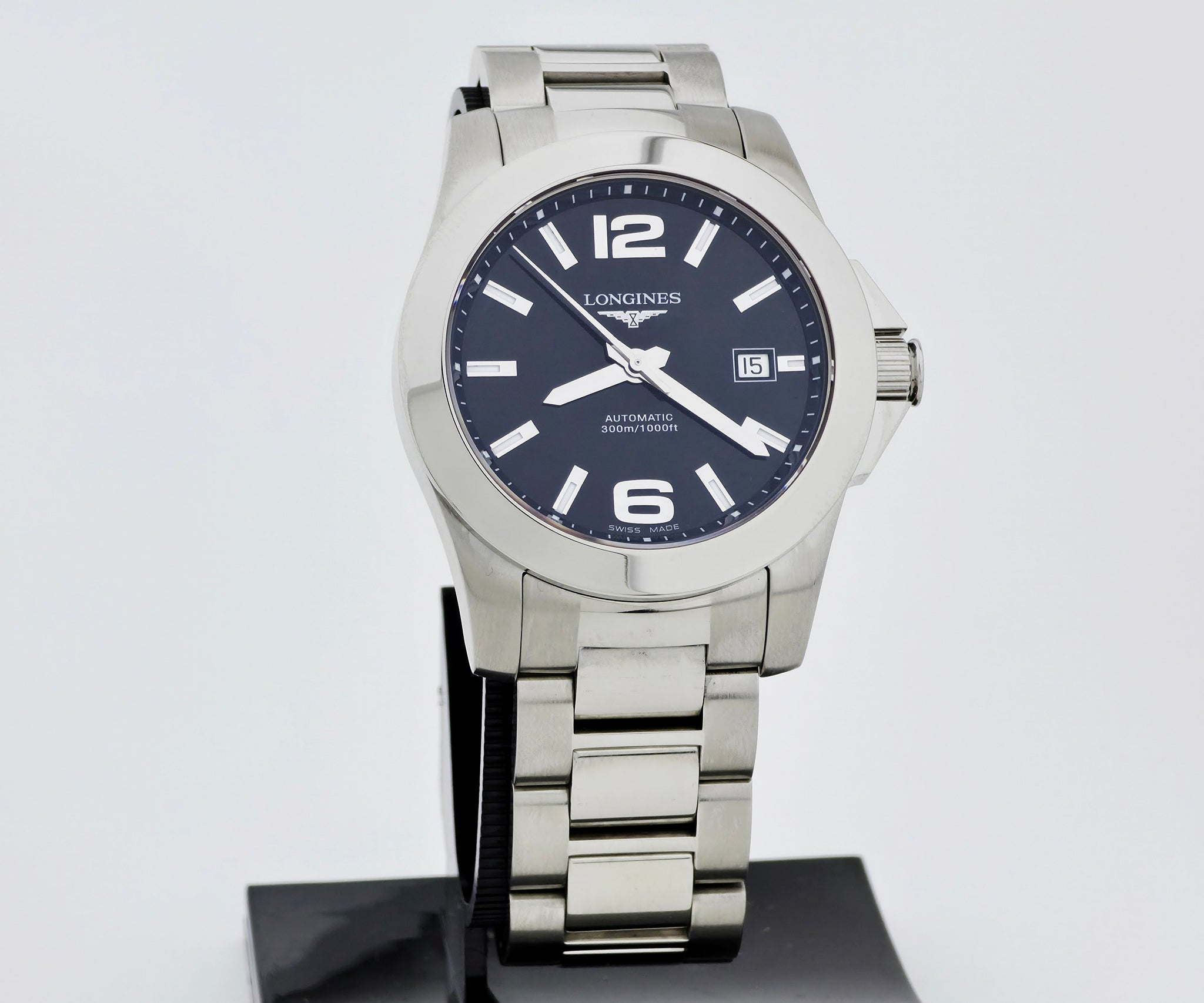 LONGINES Conquest 300m Automatic 41mm Steel Men's Watch Ref: L3.658.4
