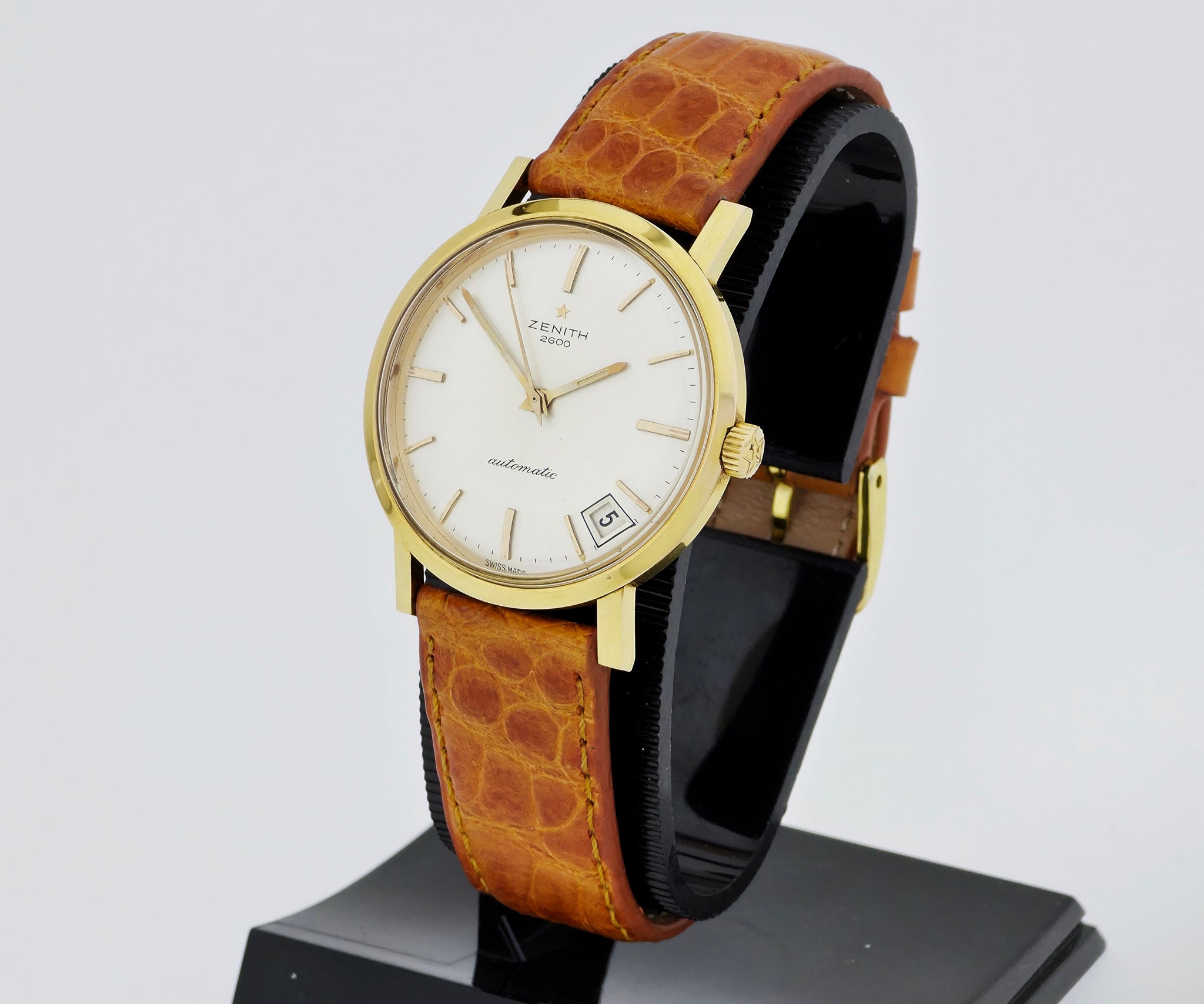 Vintage ZENITH 2600 automatic Cal. 2532PC Steel & Gold plated case 34.5mm