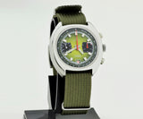 1970s AIRAIN chronograph mechanical Valjoux 7734 Stainless steel case 39.5mm
