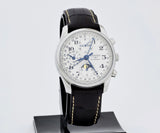 LONGINES master collection GMT chrono full calendar MoonPhase, 40mm Steel L2.673.4