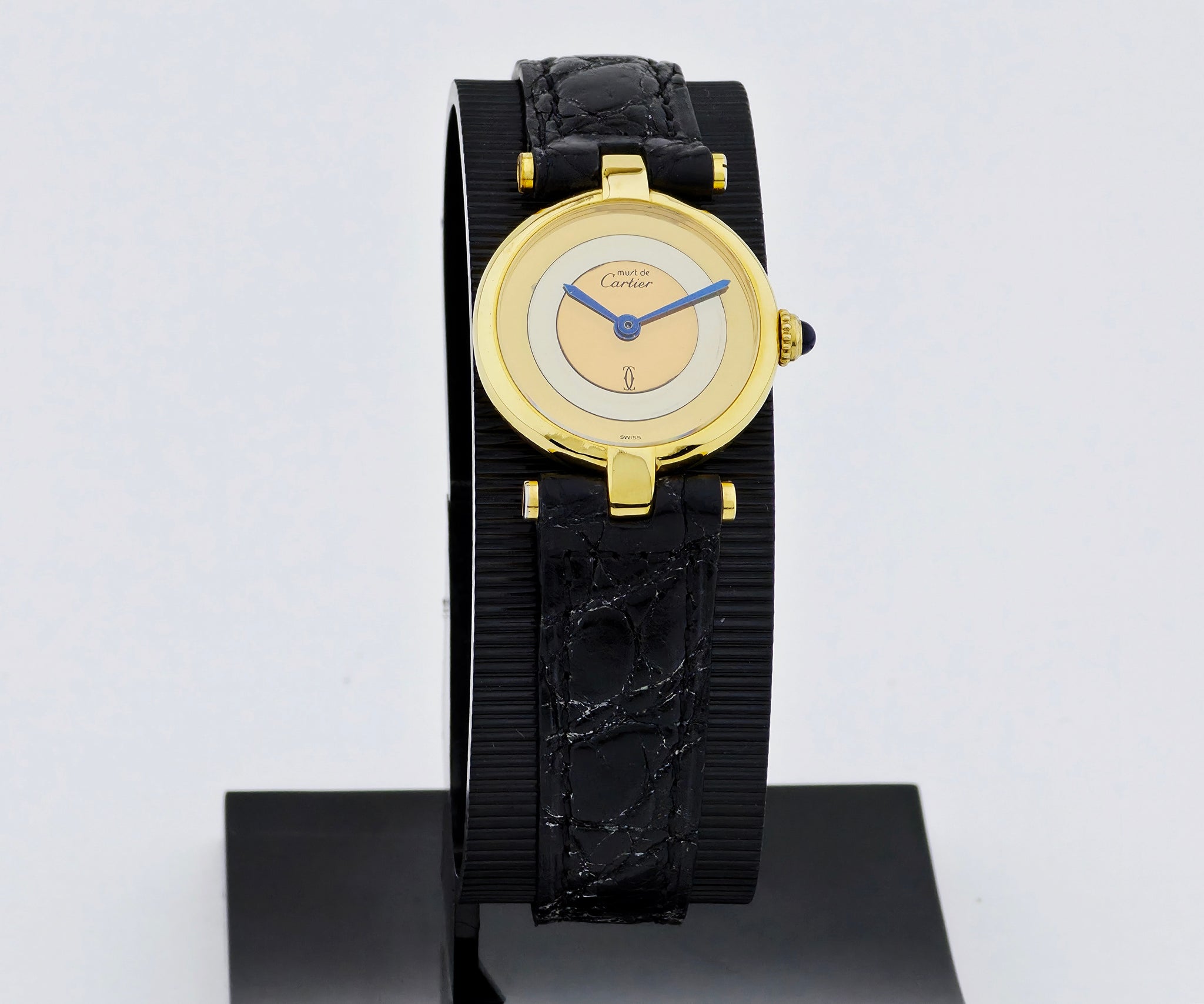Ladies Cartier Must de Vermeil Quartz 925 silver & Gold plated  Ref: 590004