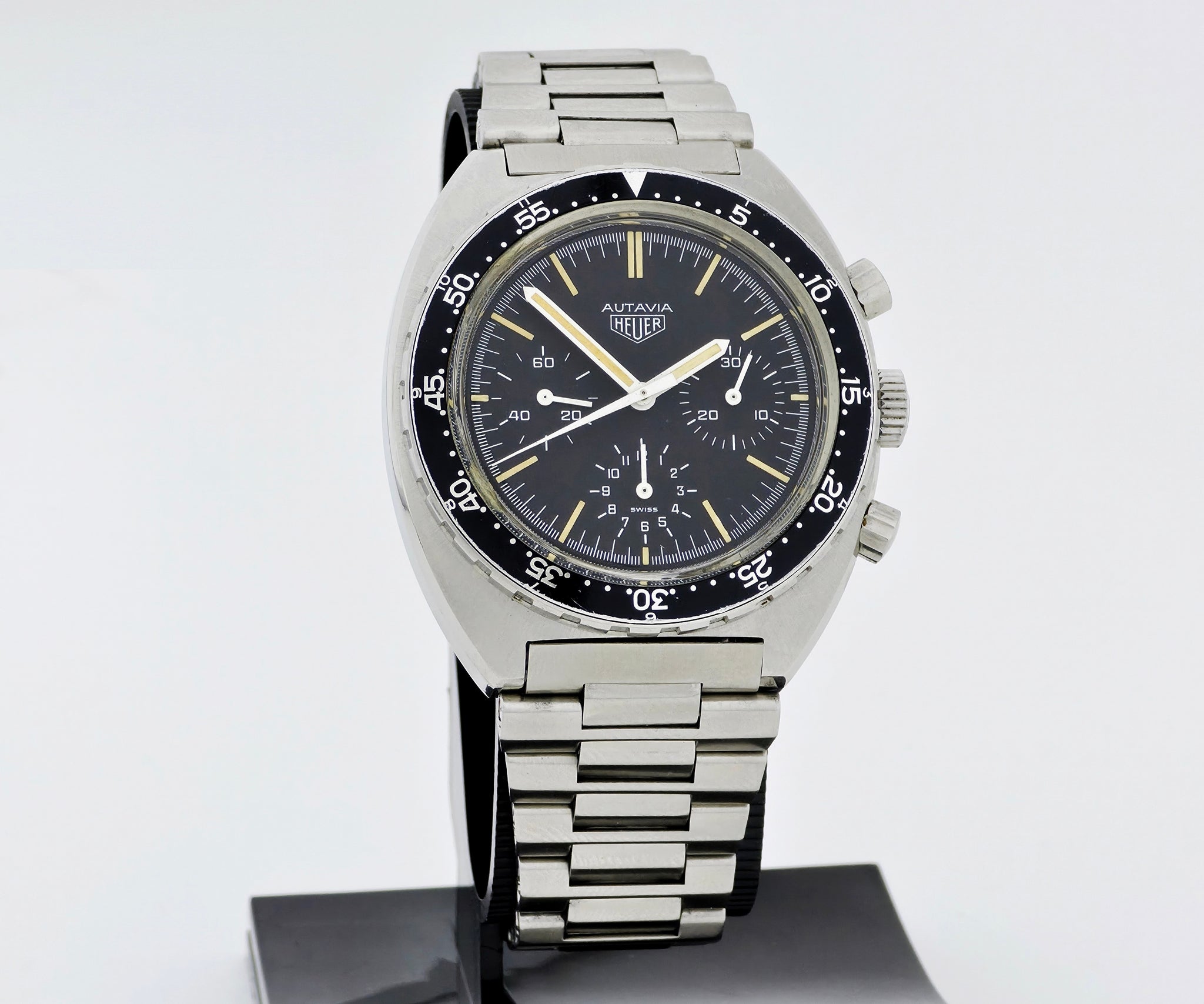 Military HEUER Autavia Chronograph Mechanical Cal. 7736 Steel case 42mm Ref: 73663