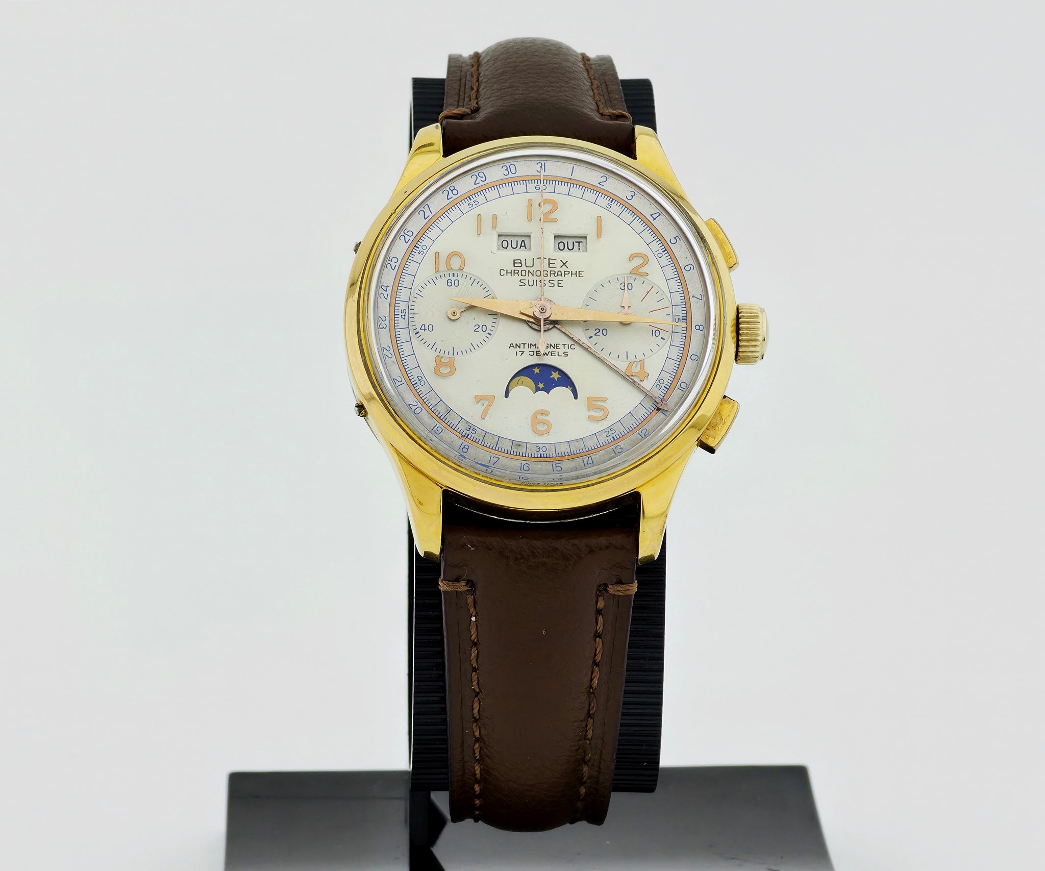1950s BUTEX chronograph mechanical Venus Cal. 200 Full calendar 37mm Men’s watch