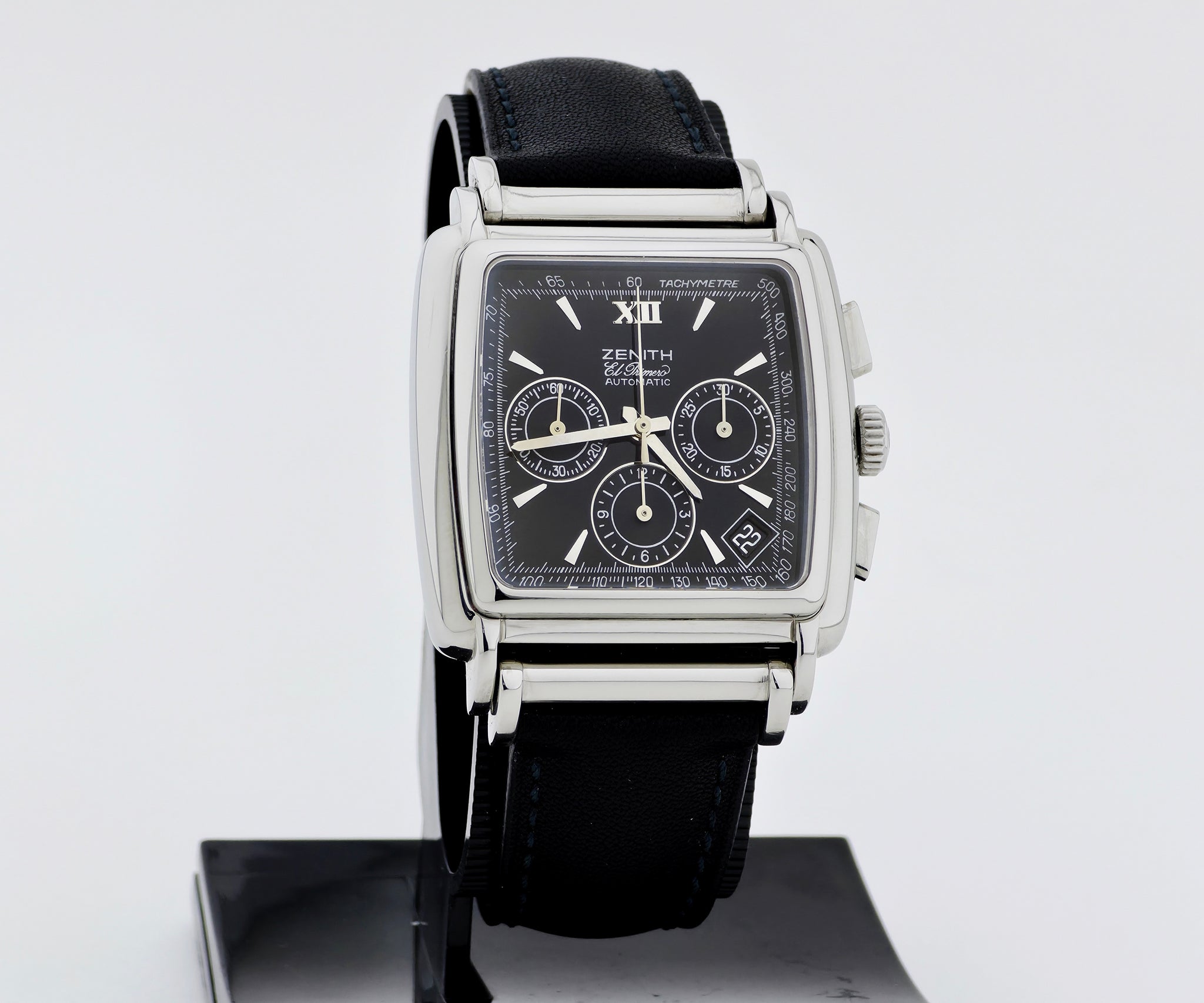 Zenith El Primero Chronograph Automatic Cal. 400 Steel Square Men's watch Ref: 90/01.0420.400