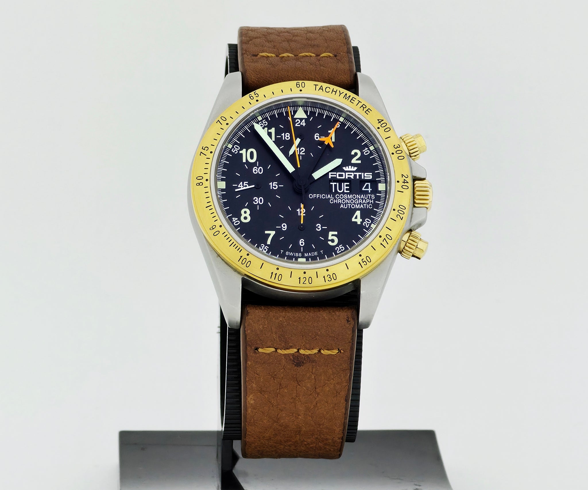 FORTIS Official Cosmonauts Chronograph Lemania 5100 Two tone 38mm case 602.60.142