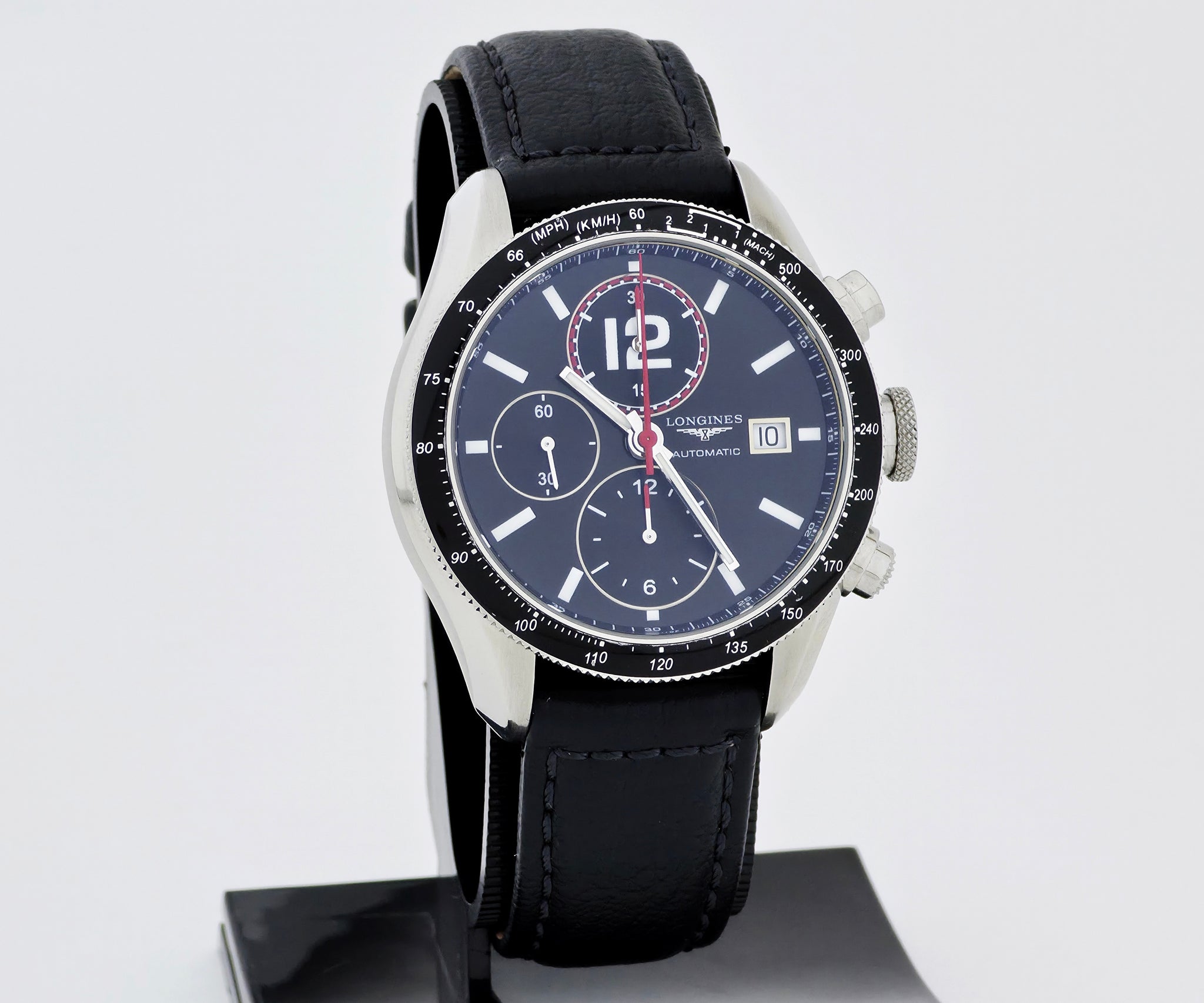 Longines Grande Vitesse Tachymeter chronograph automatic L3.636 Steel case 42mm