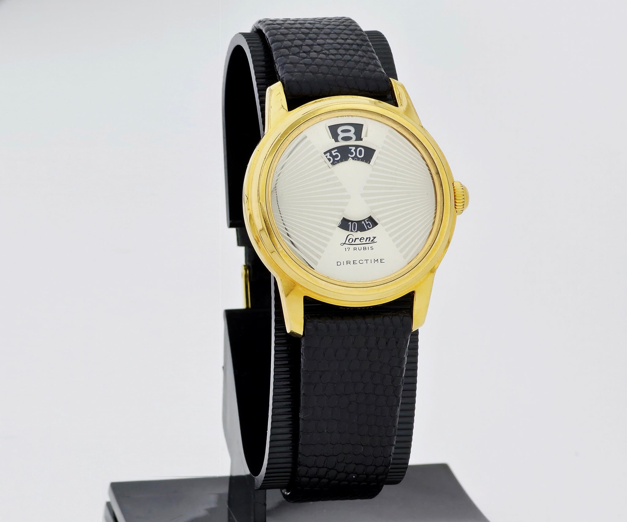 Vintage Lorenz Directime Mechanical 34mm Steel & Gold plated case