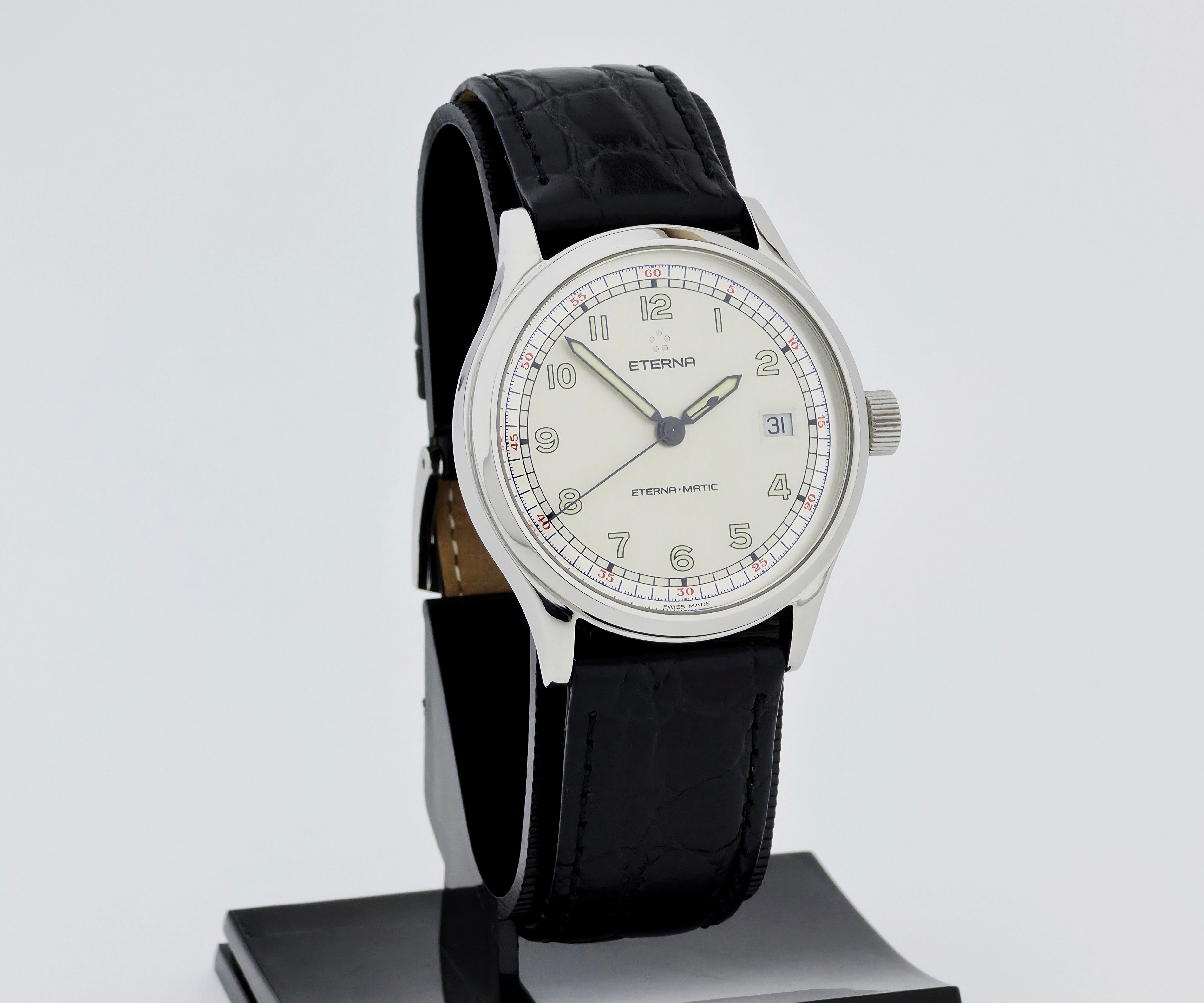 ETERNA-MATIC Cambridge Automatic 37mm Steel case Ref: 8507.41