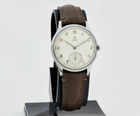 Rare 1940s OMEGA Mechanical Cal. 28 Steel case 35mm for Men’s Ref: 2403/1